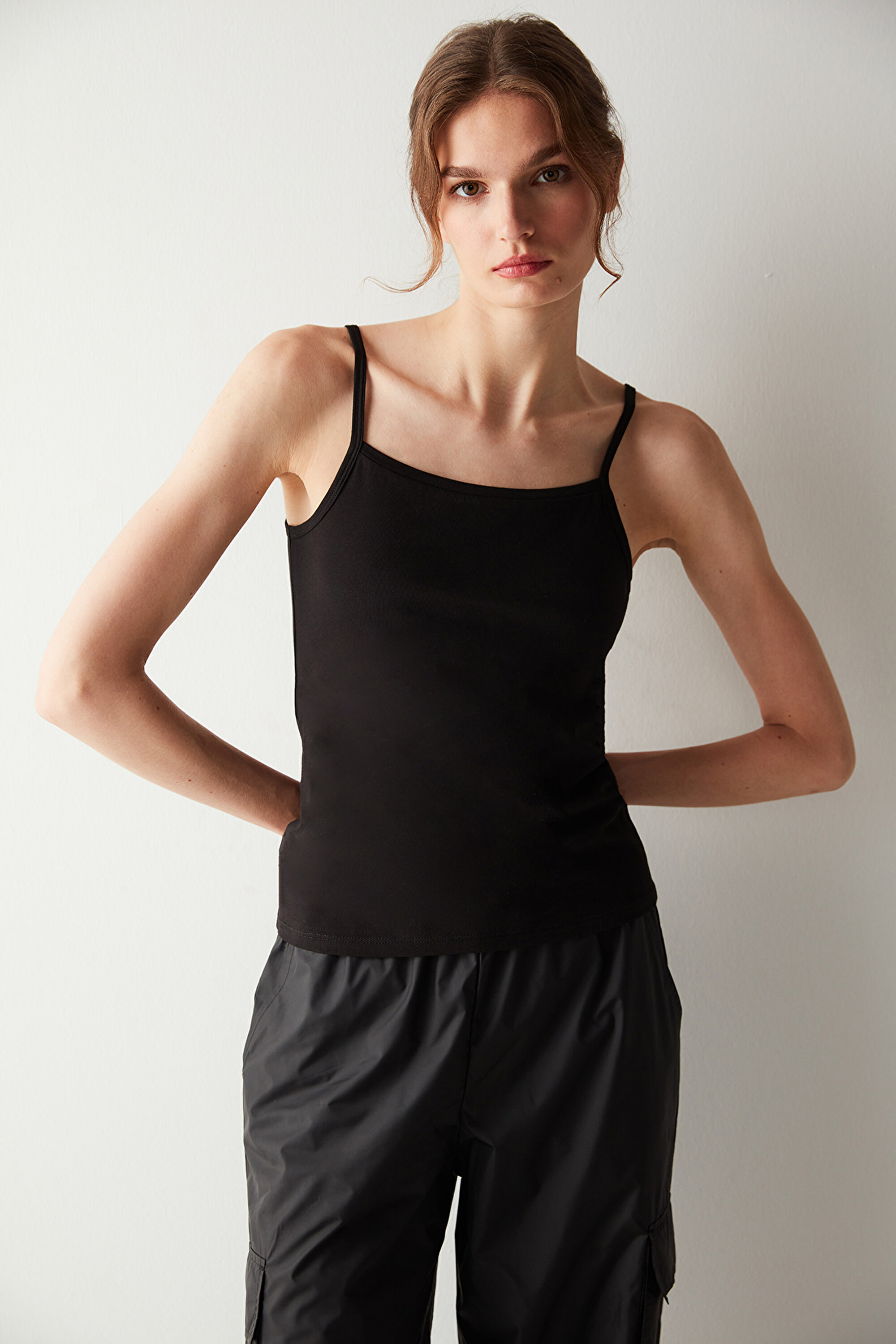 Basic Cami Black Athlete PH5M73KW23SK-BK3 - SIYAH - Penti