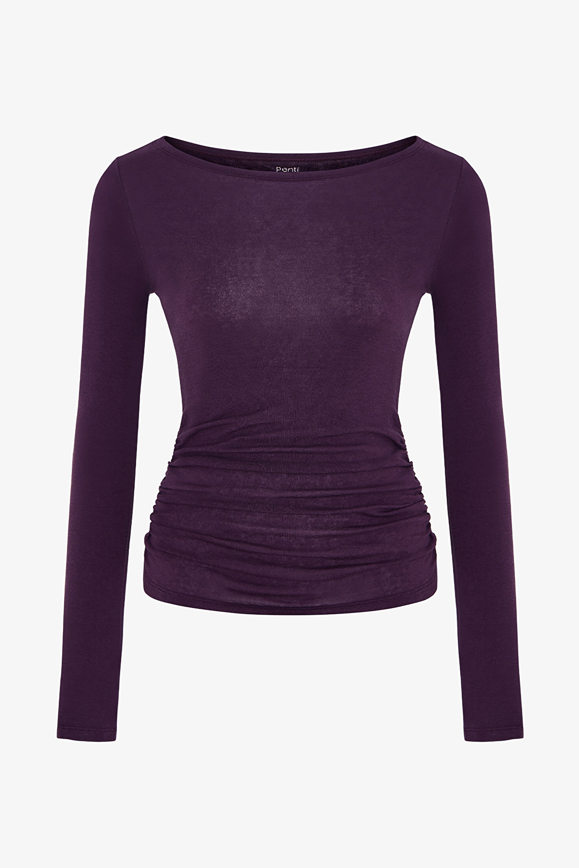 Dark Purple Boat Neck Cashmere Top PH78IQ6X26IY-PR21 - K.MOR - Penti