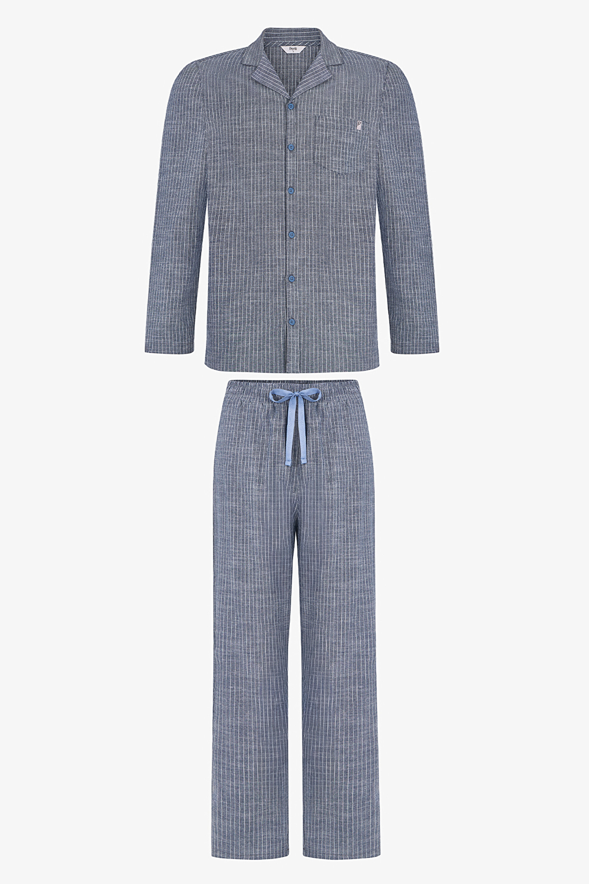 Erkek Renkli Oat Check Pijama Takımı PH96JI2526IY-MIX - Çok Renkli