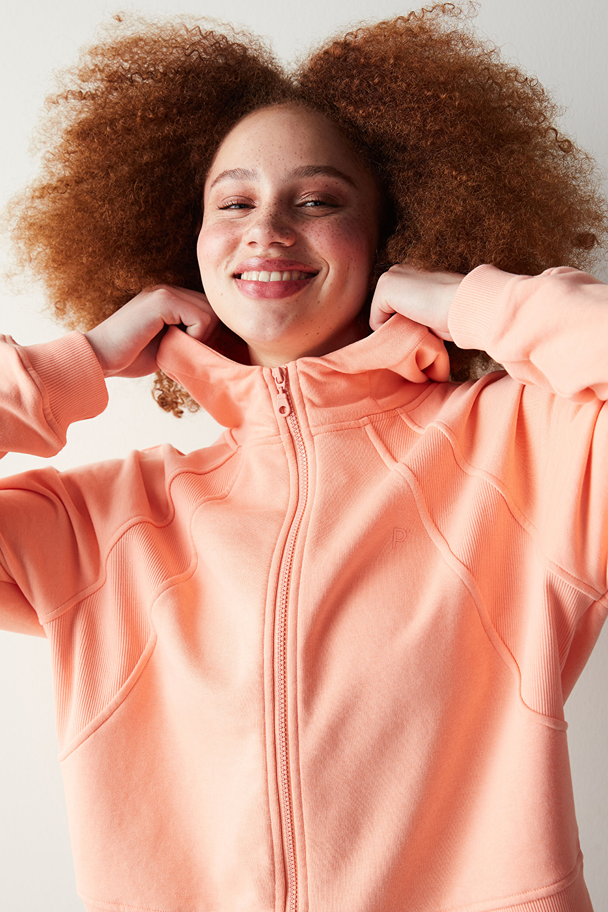 Mercan Kapşonlu Fermuarlı Sweatshirt PH9LPGKF24IY-CR24 - Koral - Penti