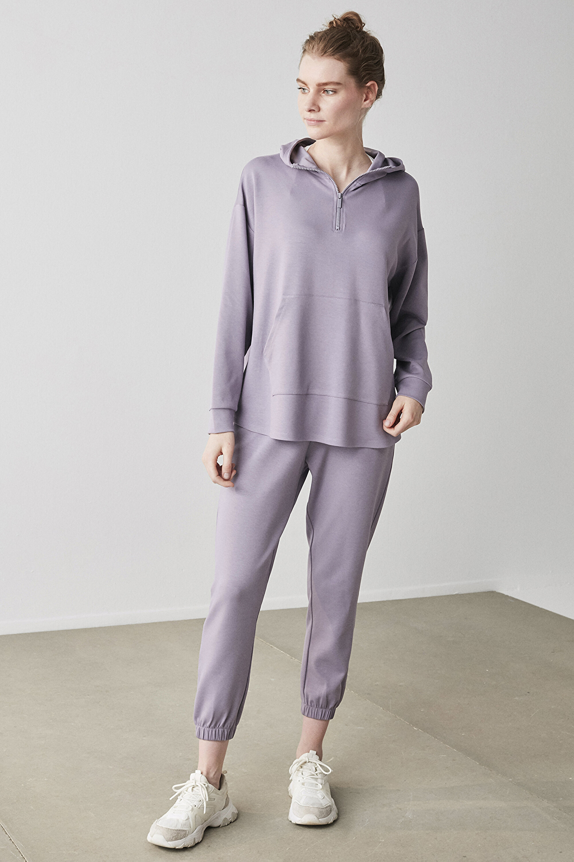 CUPRO LONG SWEATSHIRT, M/L, LA53 LILA