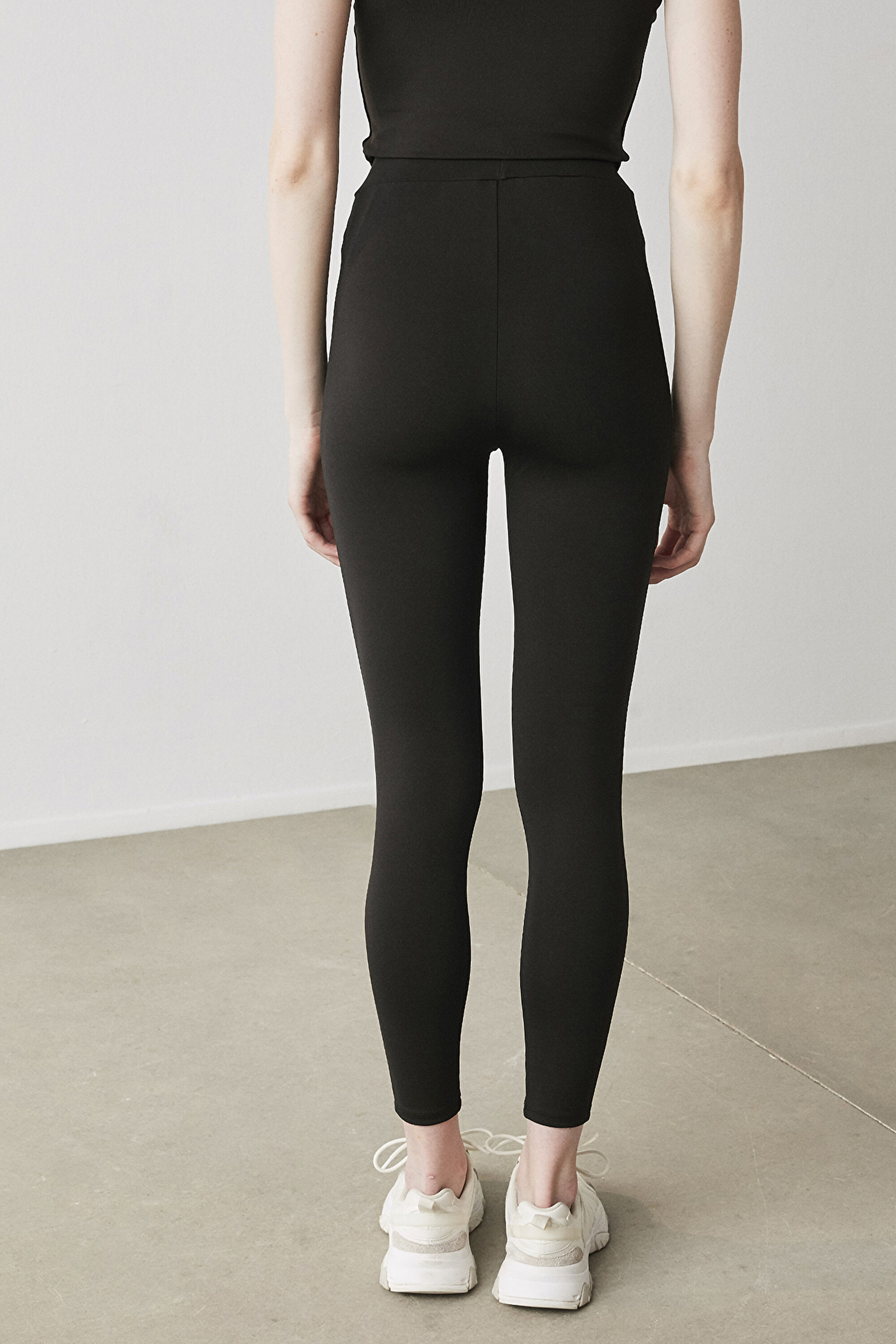 SHINY DETAILED CHIC LEGGIN, L, SH1 SIYAH