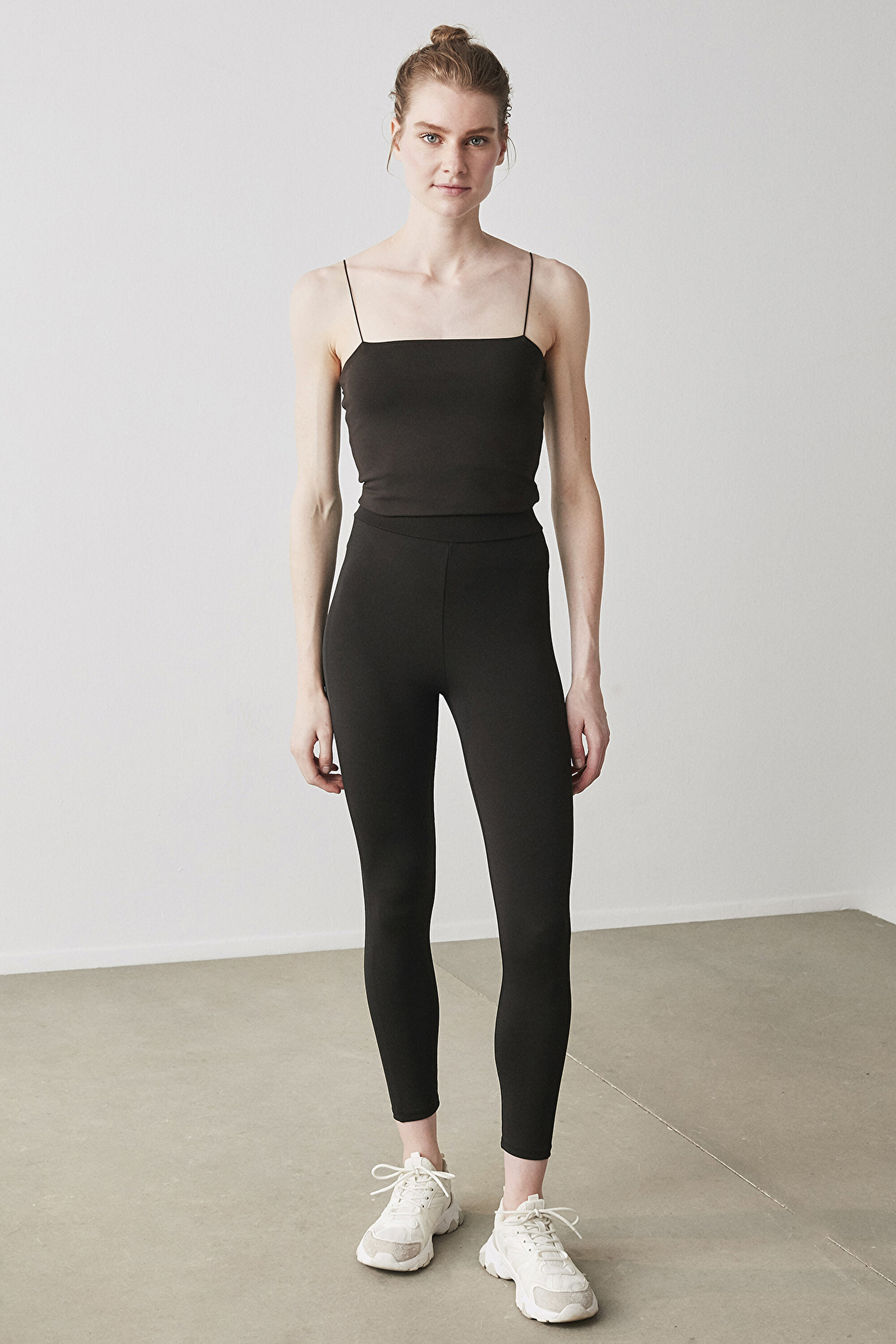SHINY DETAILED CHIC LEGGIN, L, SH1 SIYAH