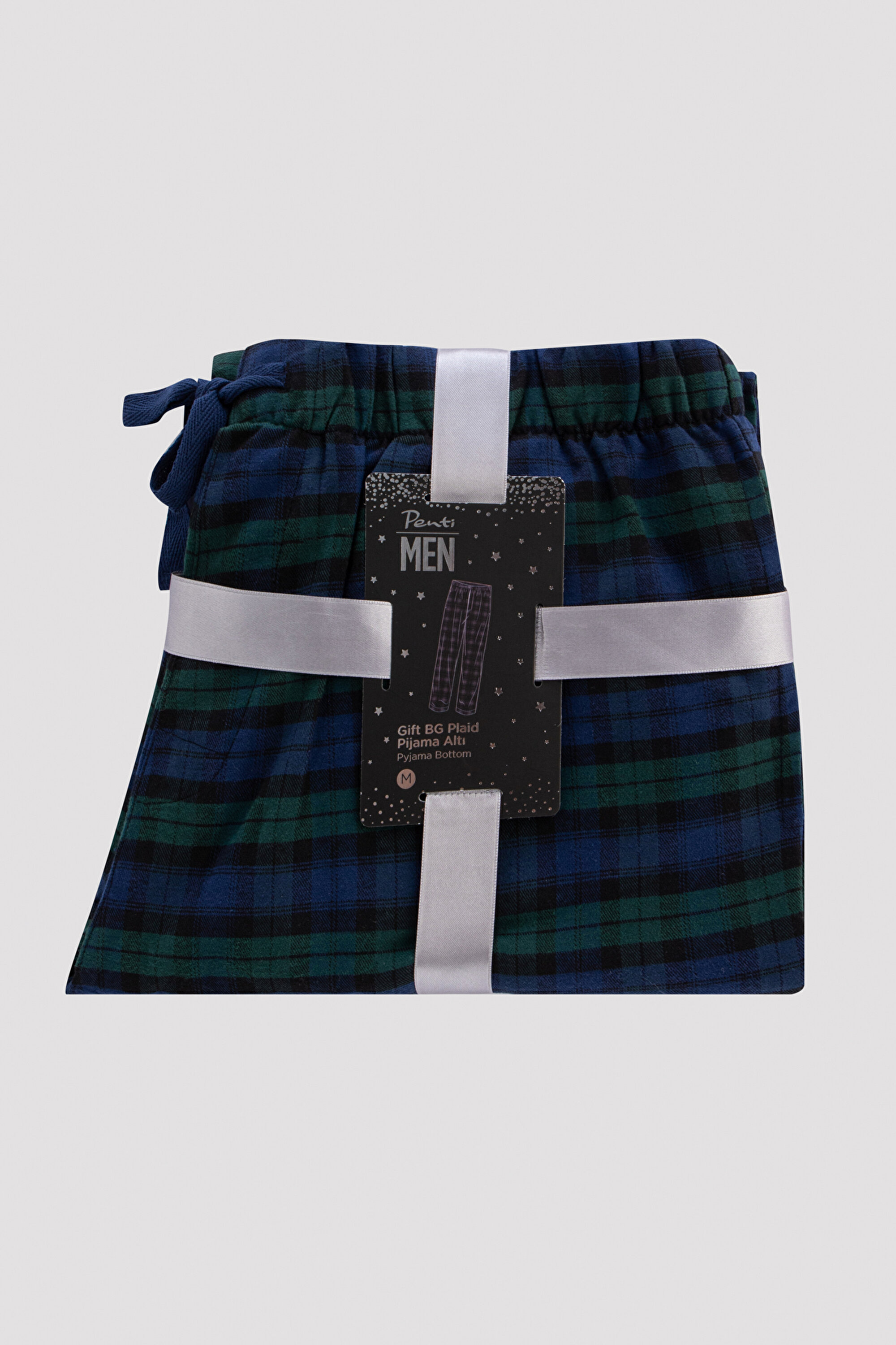 GIFT NG PLAID PANTOLON, L, BK3 SIYAH