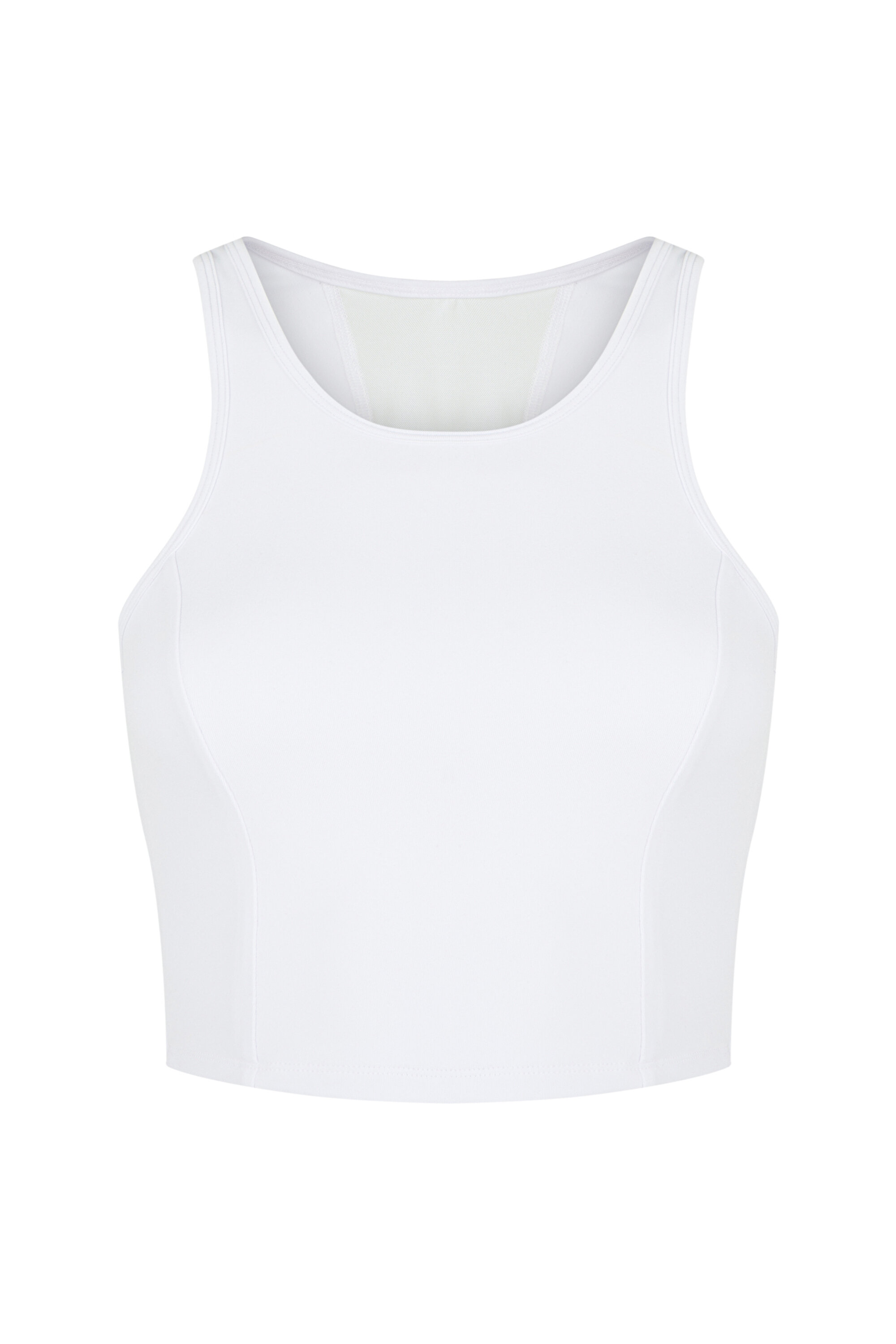 MESH DETAILED LONG BRA, L, BYZ BEYAZ1