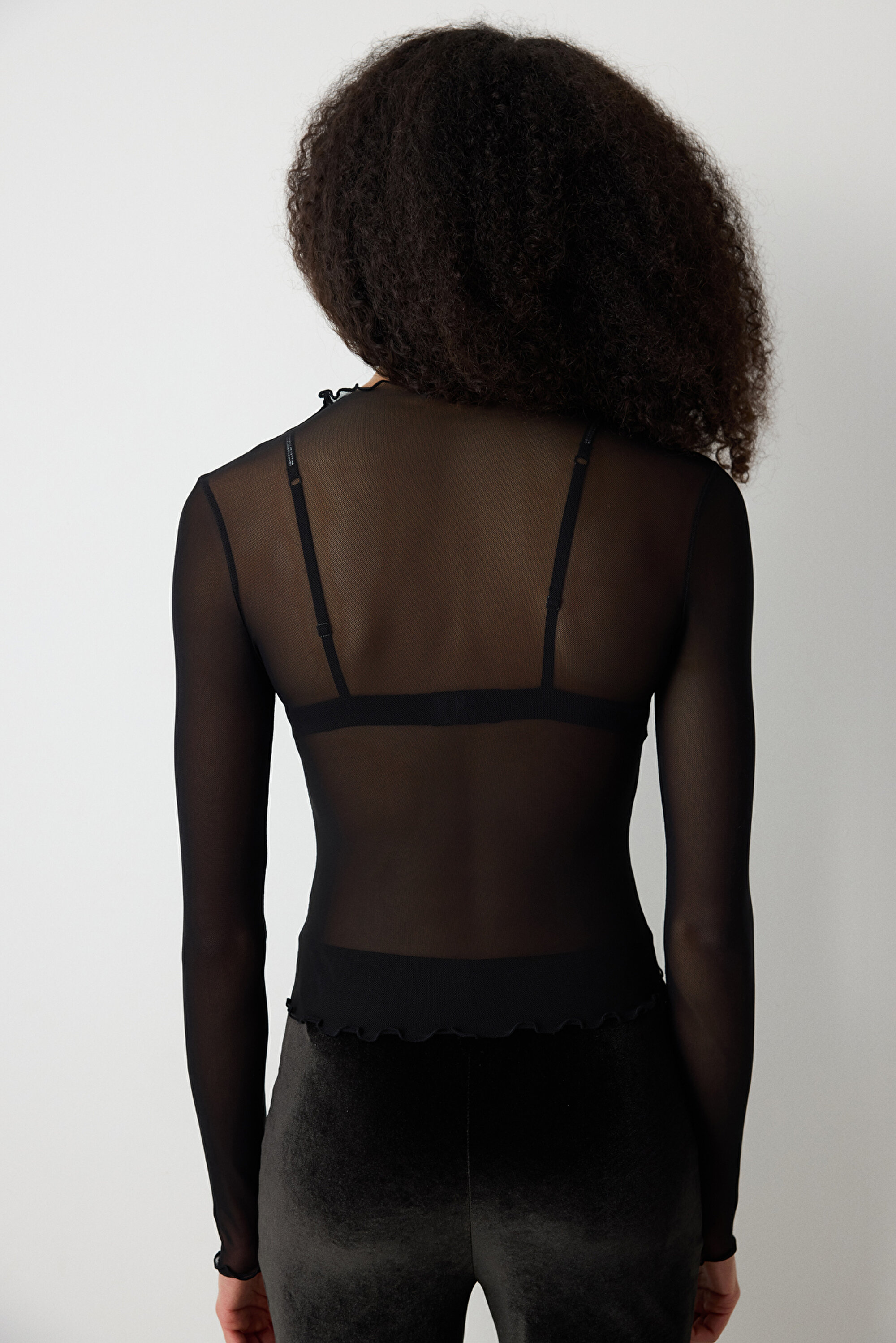 transparent top black