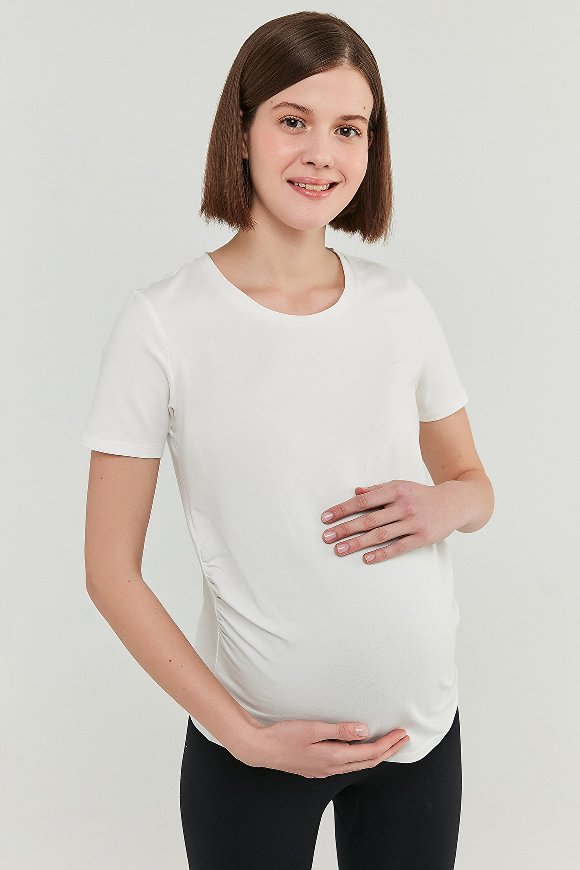MAMA BASIC TSHIRT, 3XL, B32 BEYAZ3