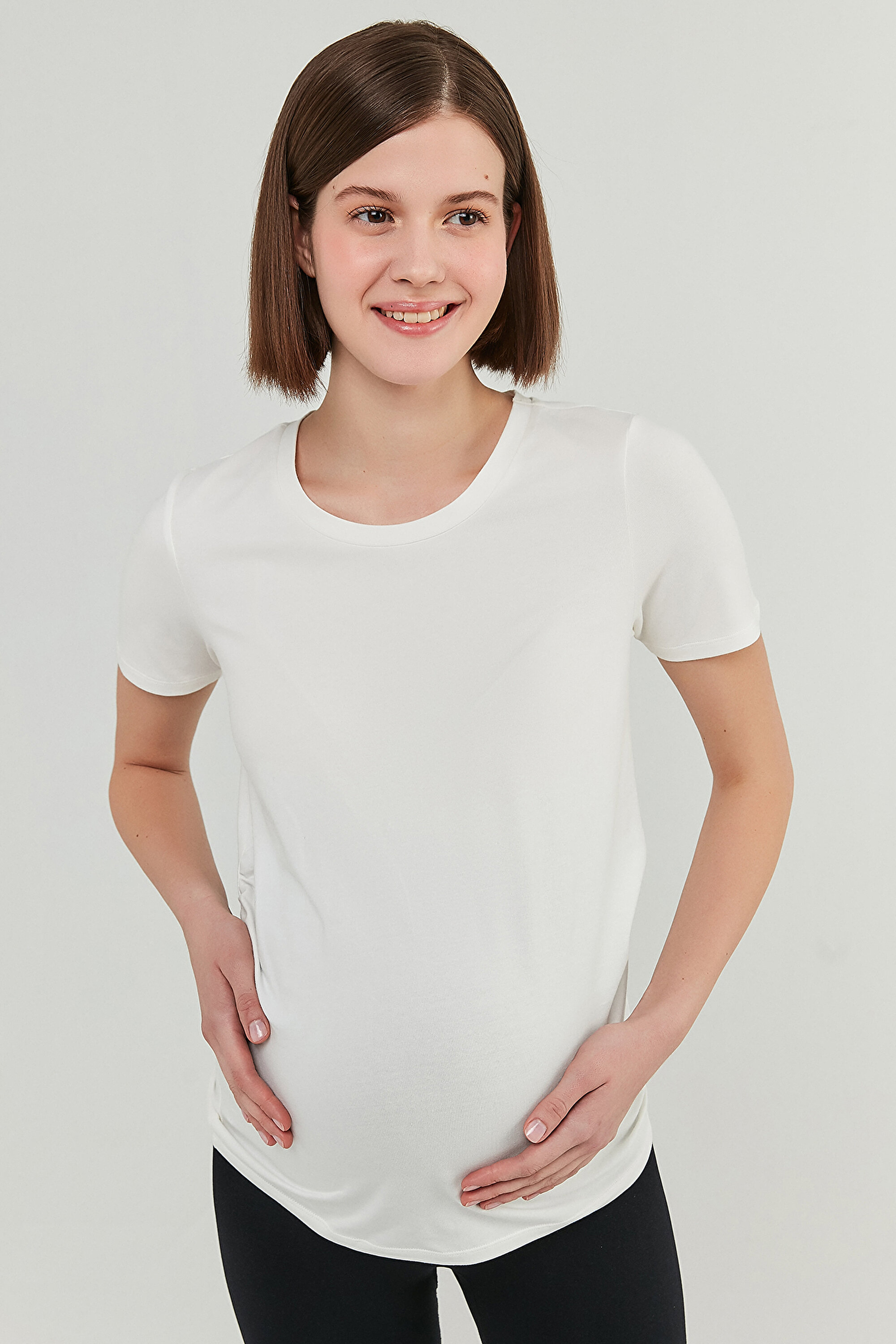 MAMA BASIC TSHIRT, 3XL, B32 BEYAZ3