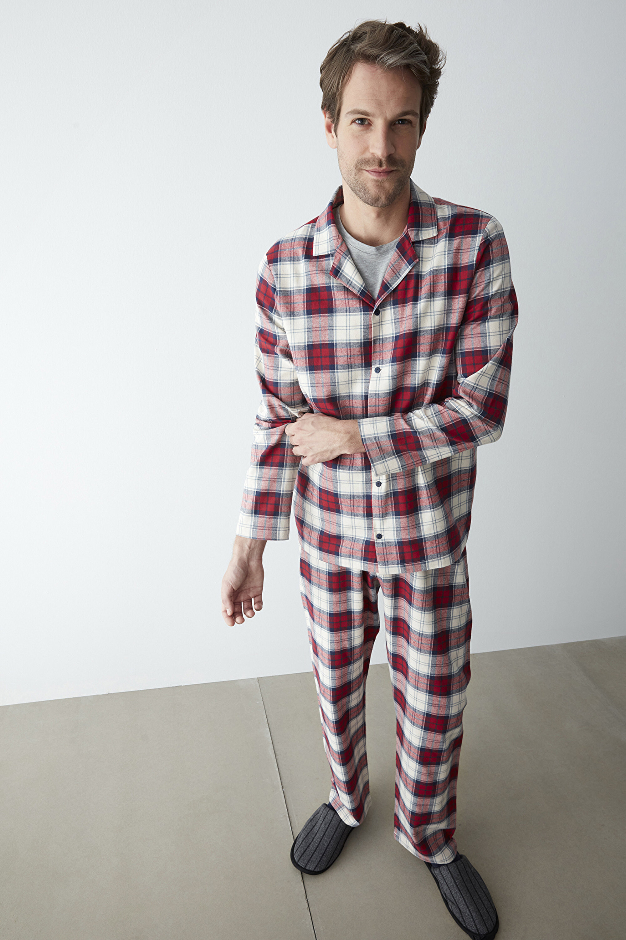 GINGHAM FAM NY LS GOMLEK PAN, L, MIX MIX