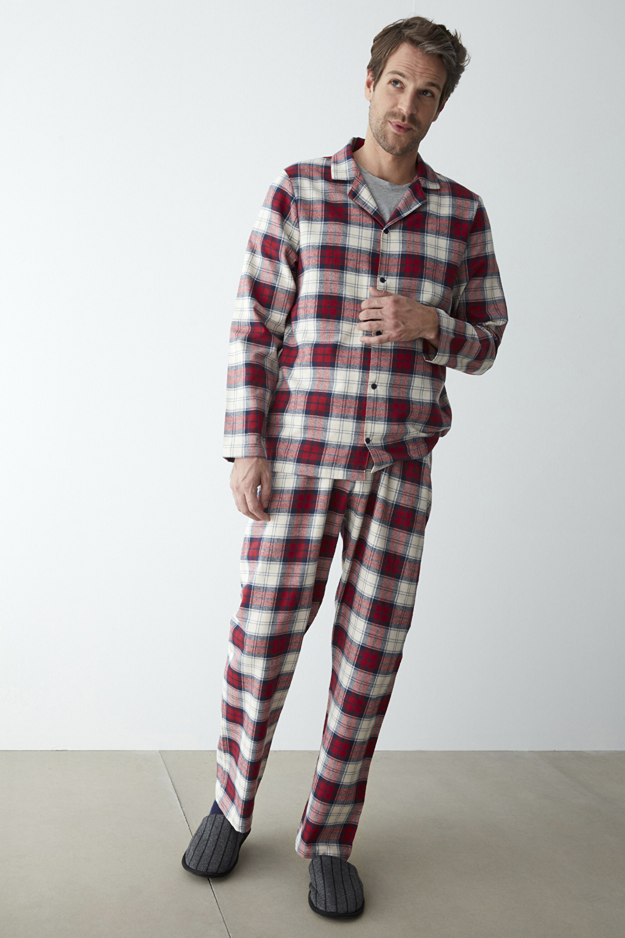 GINGHAM FAM NY LS GOMLEK PAN, L, MIX MIX