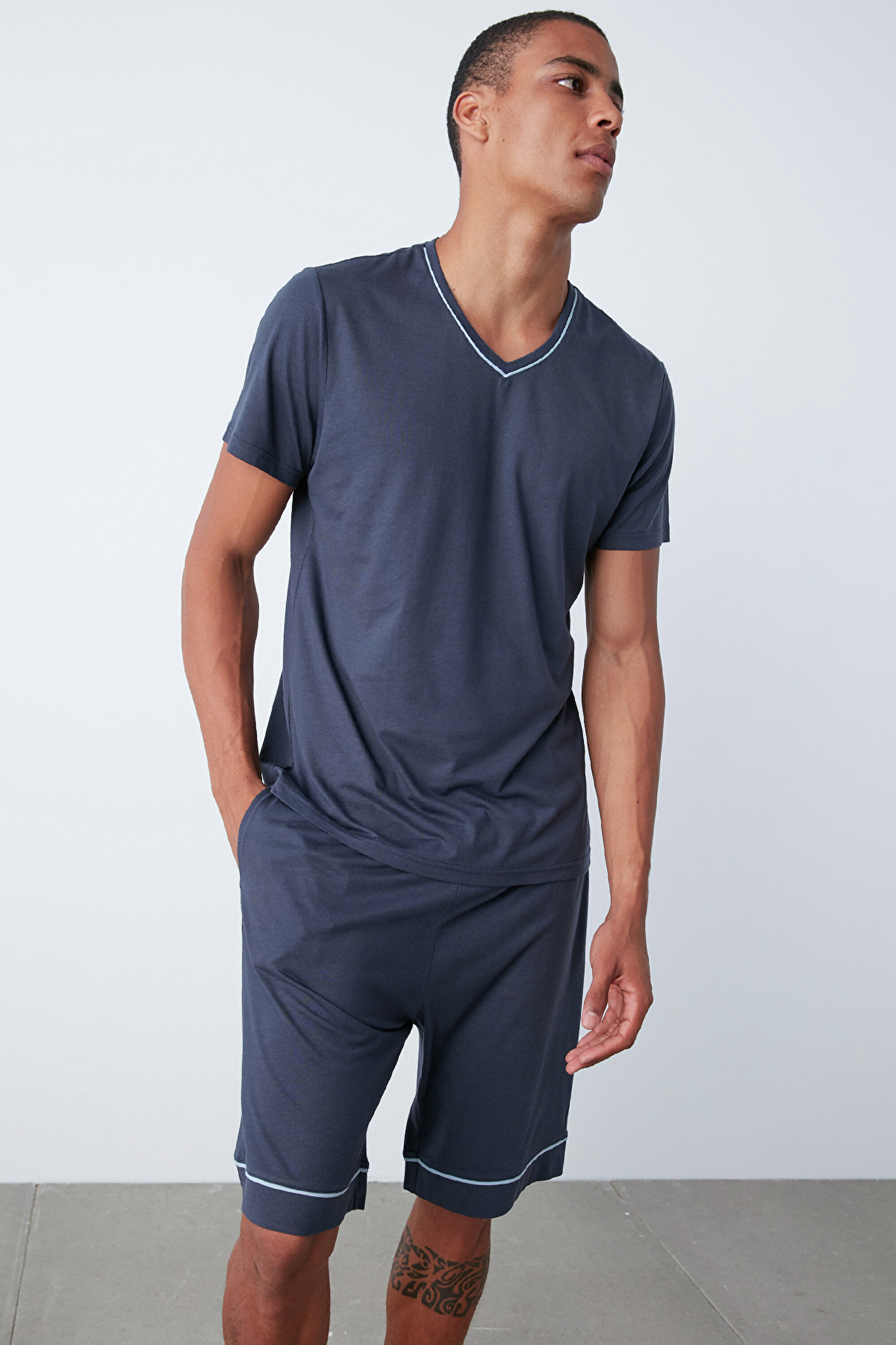 DARK V NECK SS SORT, 3XL, NV15 LACIVERT