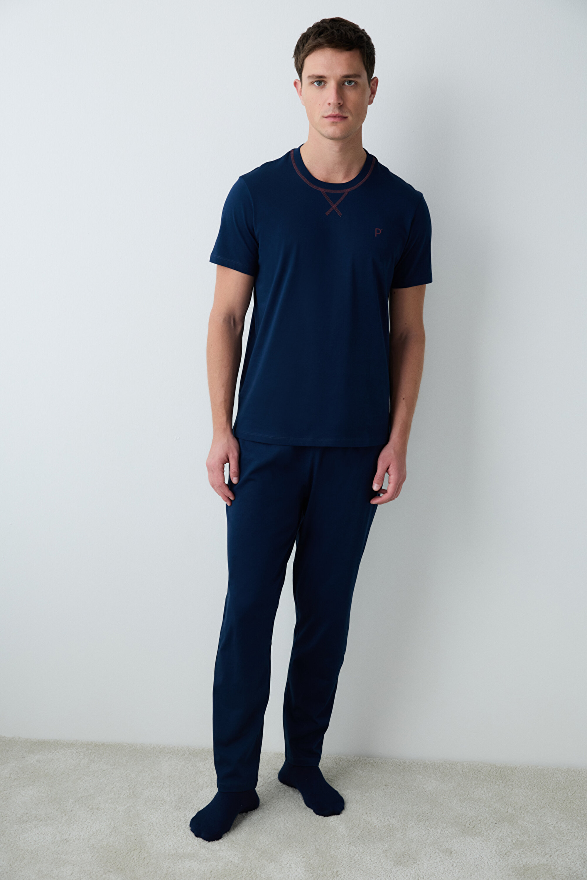 Erkek Navy Star Pijama Takımı PHMVRL5R25IY-NV6 - Lacivert - Penti