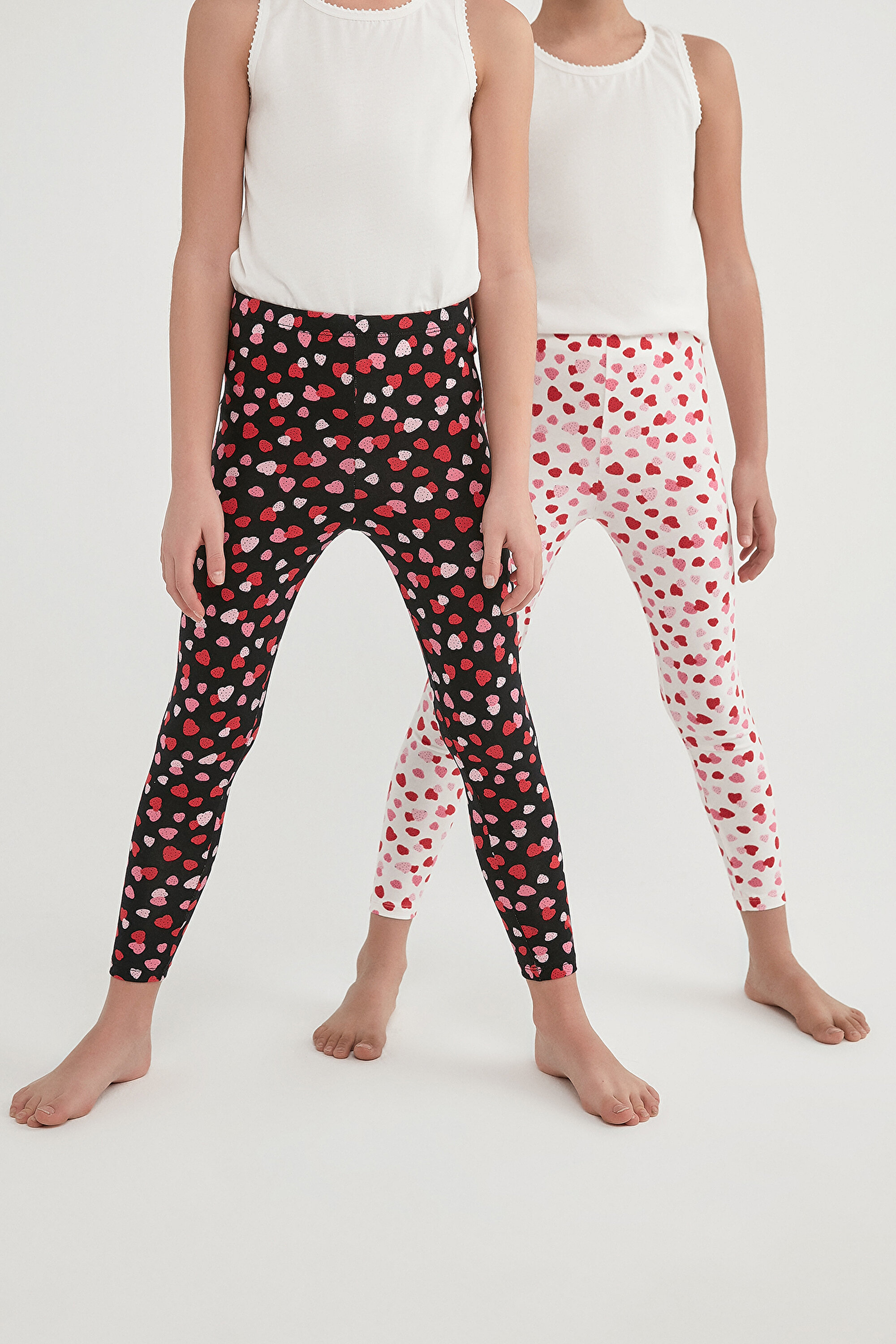 GIRLS 2'LI STRAWBERRY LEGG, 3-4, MIX MIX