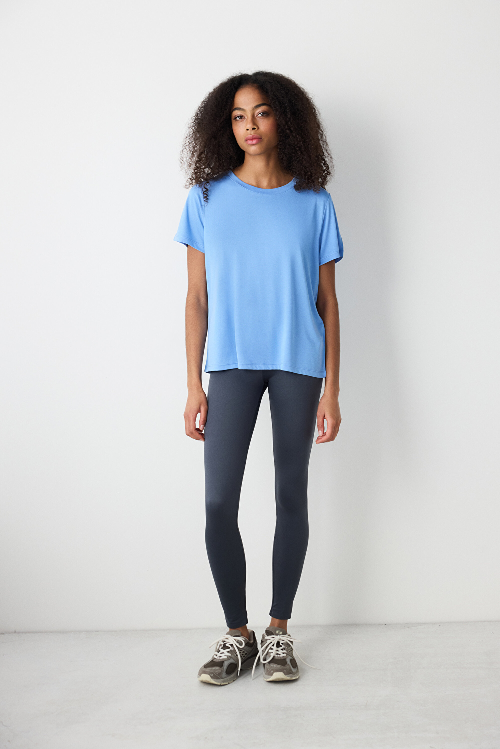 Modal Blue T-Shirt PHO6ZXZ925IY-BL11 - Penti