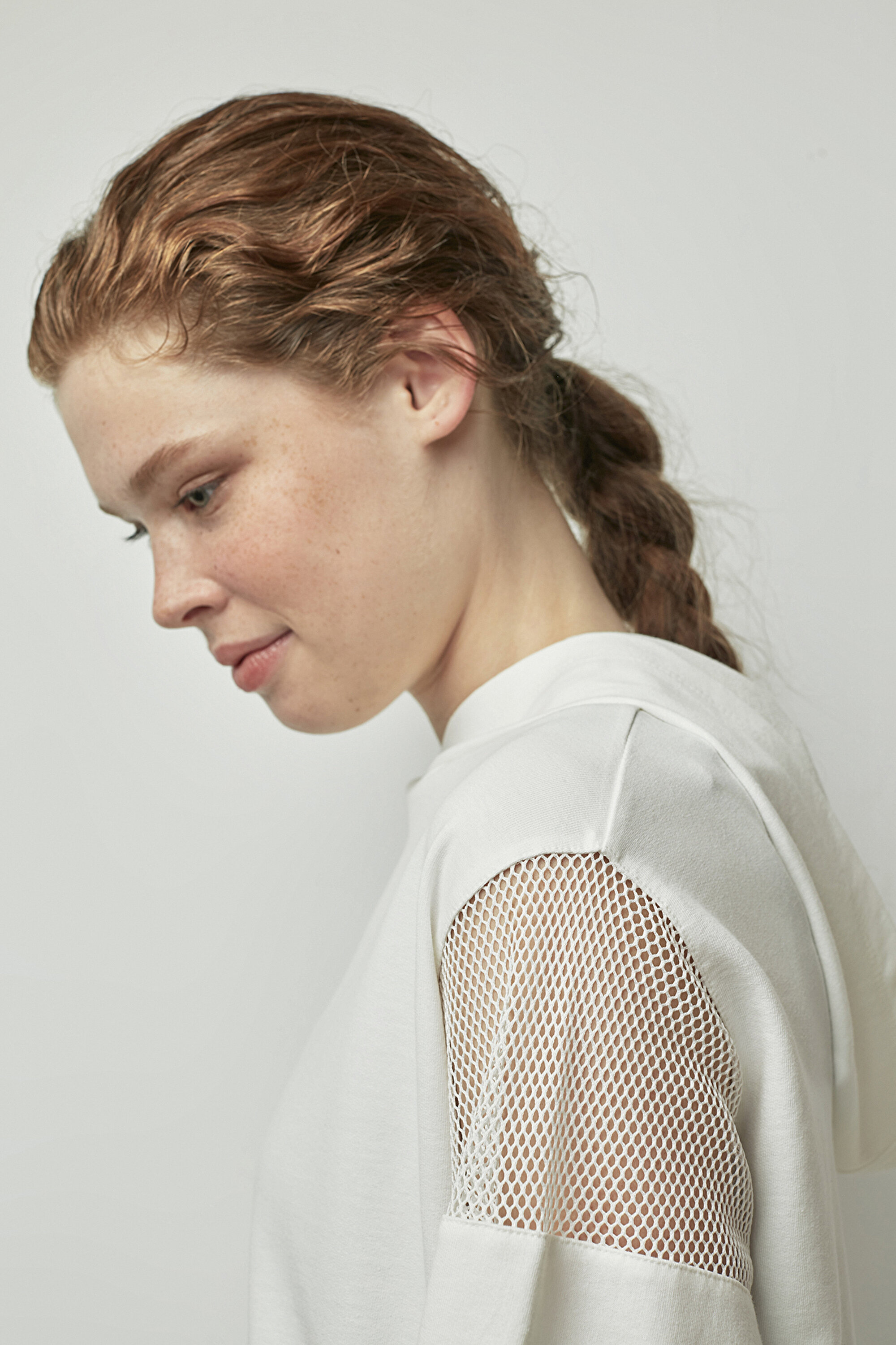 SHOULDER DETAILED HOODIE, L, BYZ BEYAZ1