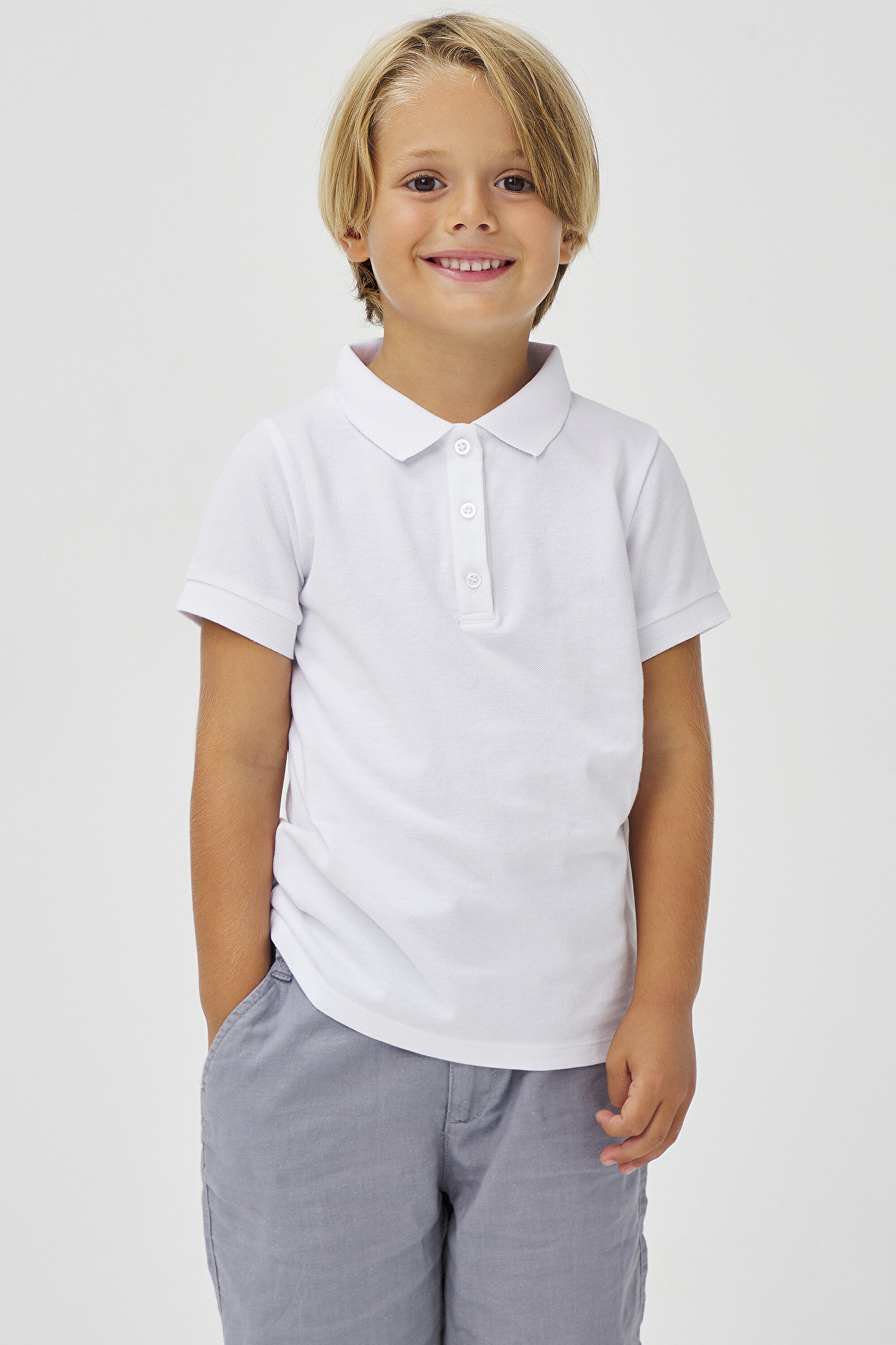 UNISEX POLO NECK SS ORGAN, 11-12, BEYAZ1