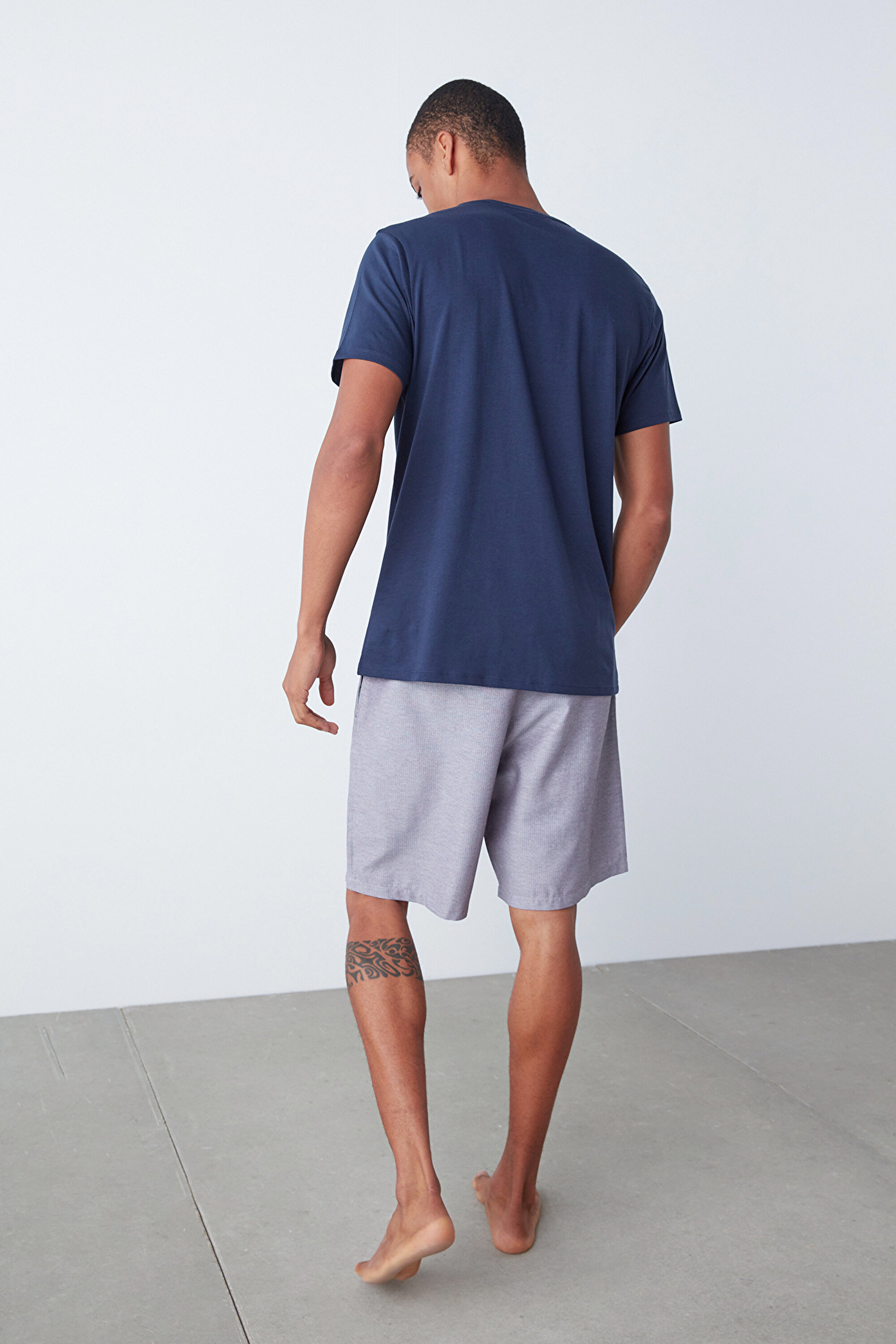 NAVY STRIPES SS SORT SET, L, MIX MIX