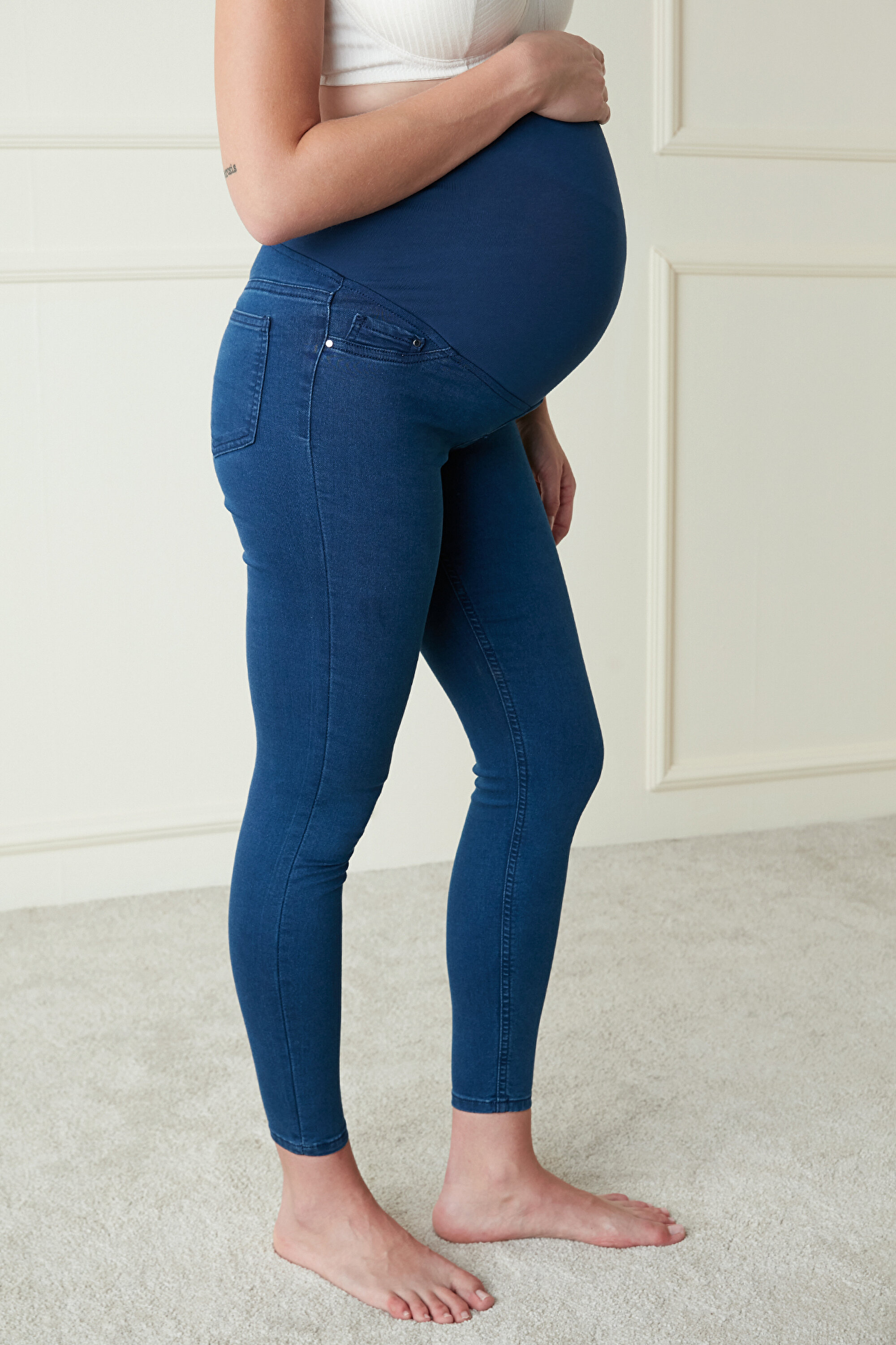 MAMA JEGGING, 3XL, DNL DENIM BLUE