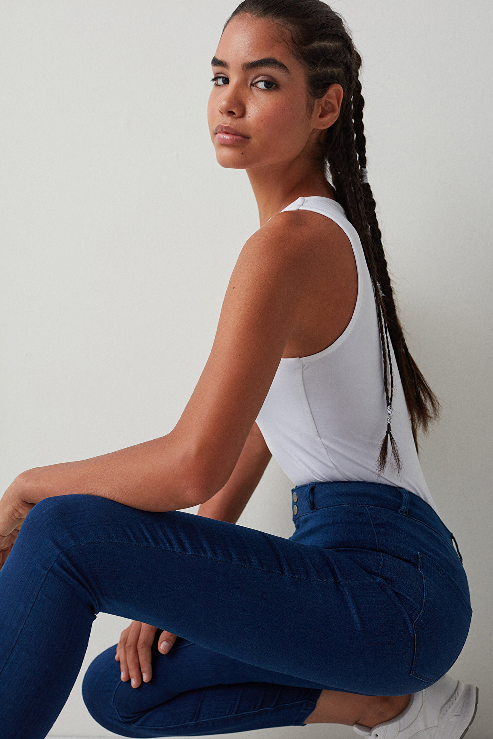 NEW BASIC JEGGING, 3XL, DNL DENIM BLUE