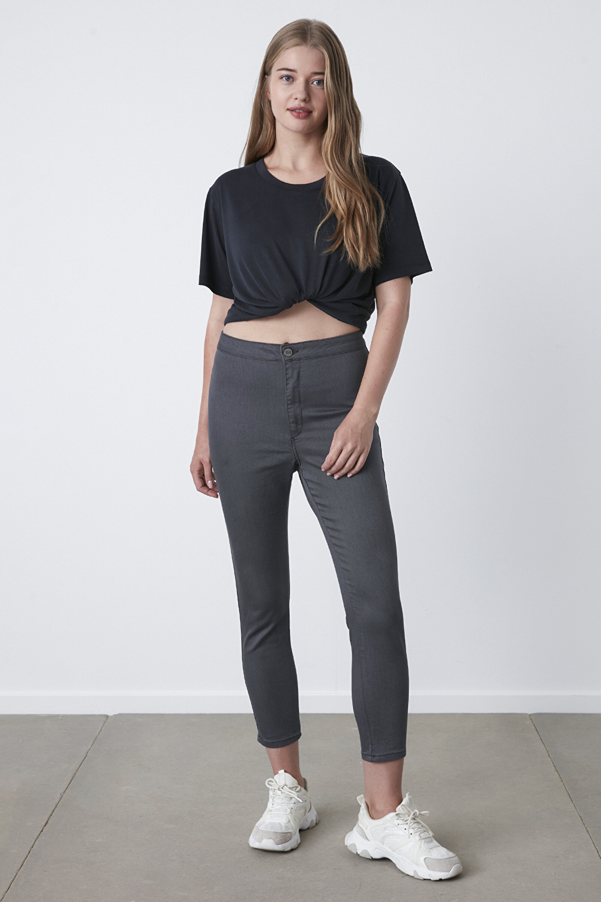 BU4U BASIC JEGGING, 3XL, GDN GRI DENIM