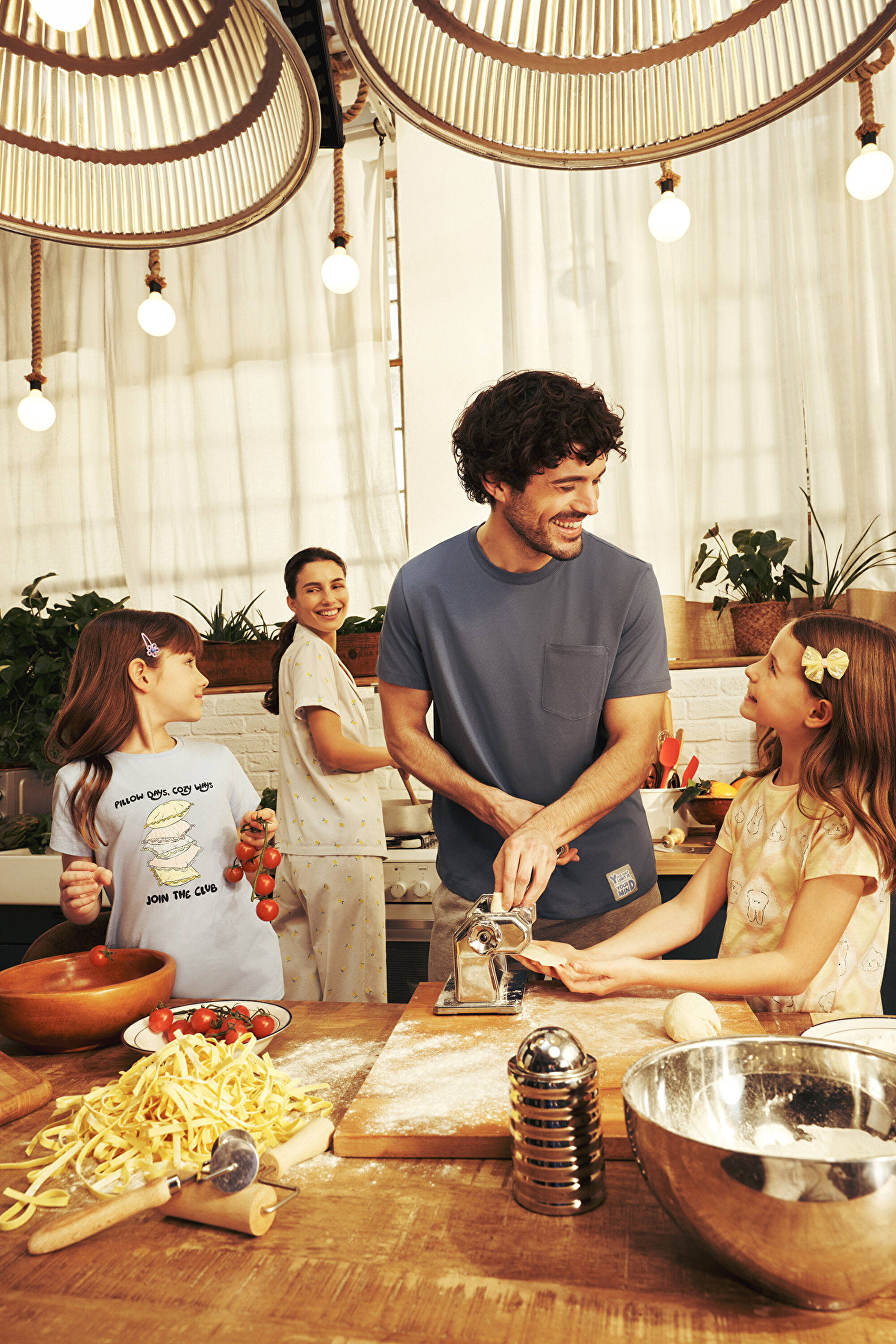 Erkek Slate Silence Kısa Kollu Pijama Takımı PHZV25O226IY-MIX