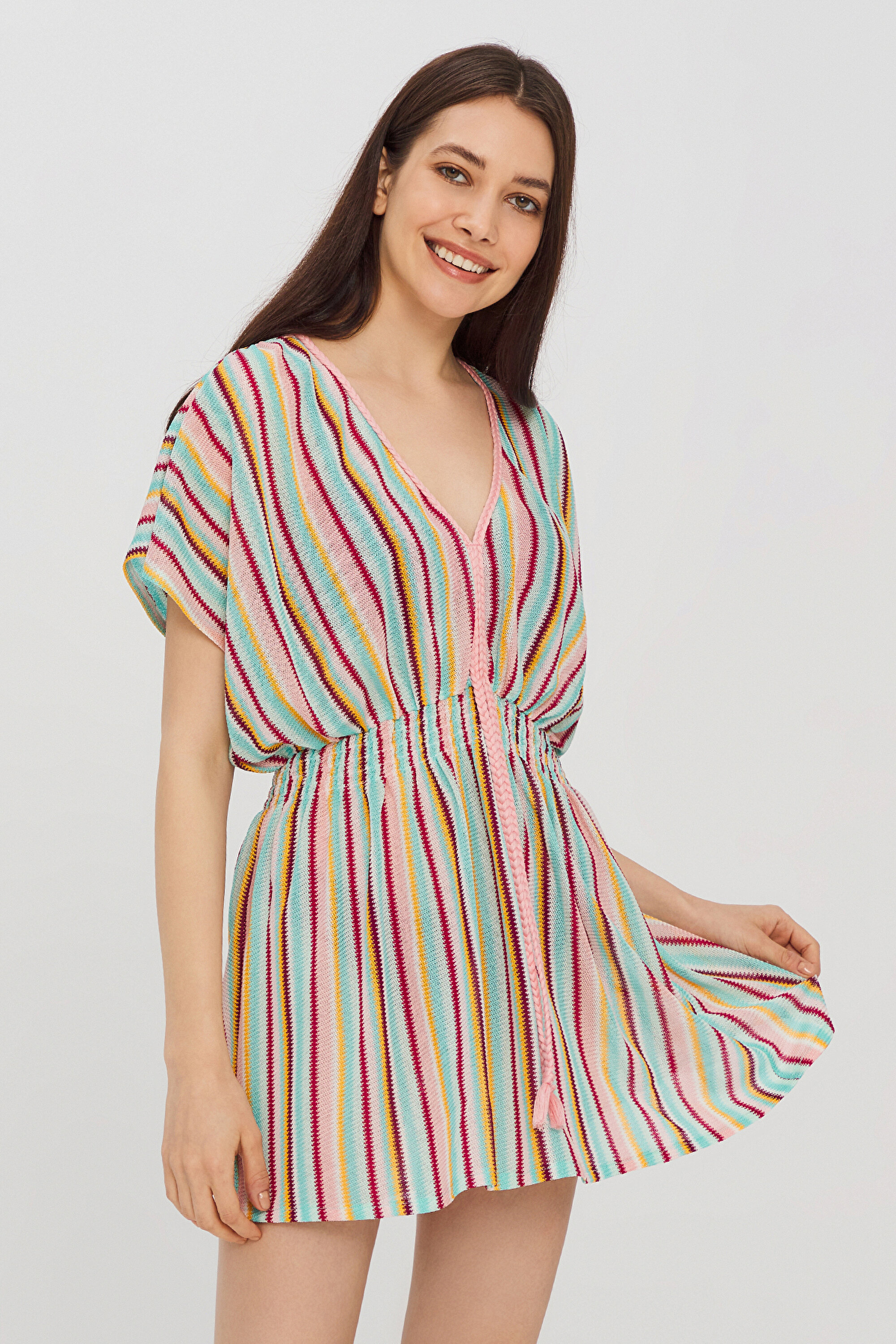 BRAIDED KAFTAN, L, MIX