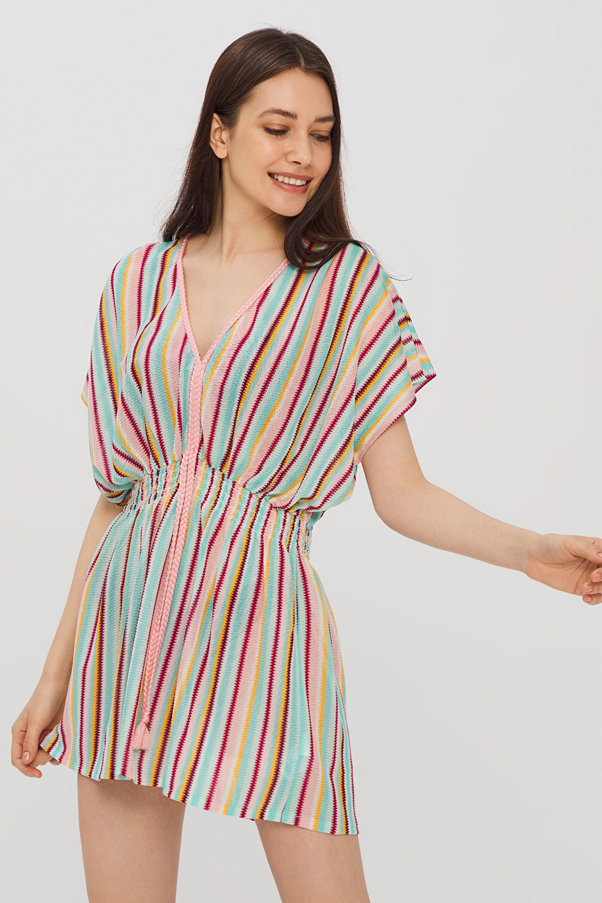 BRAIDED KAFTAN, L, MIX