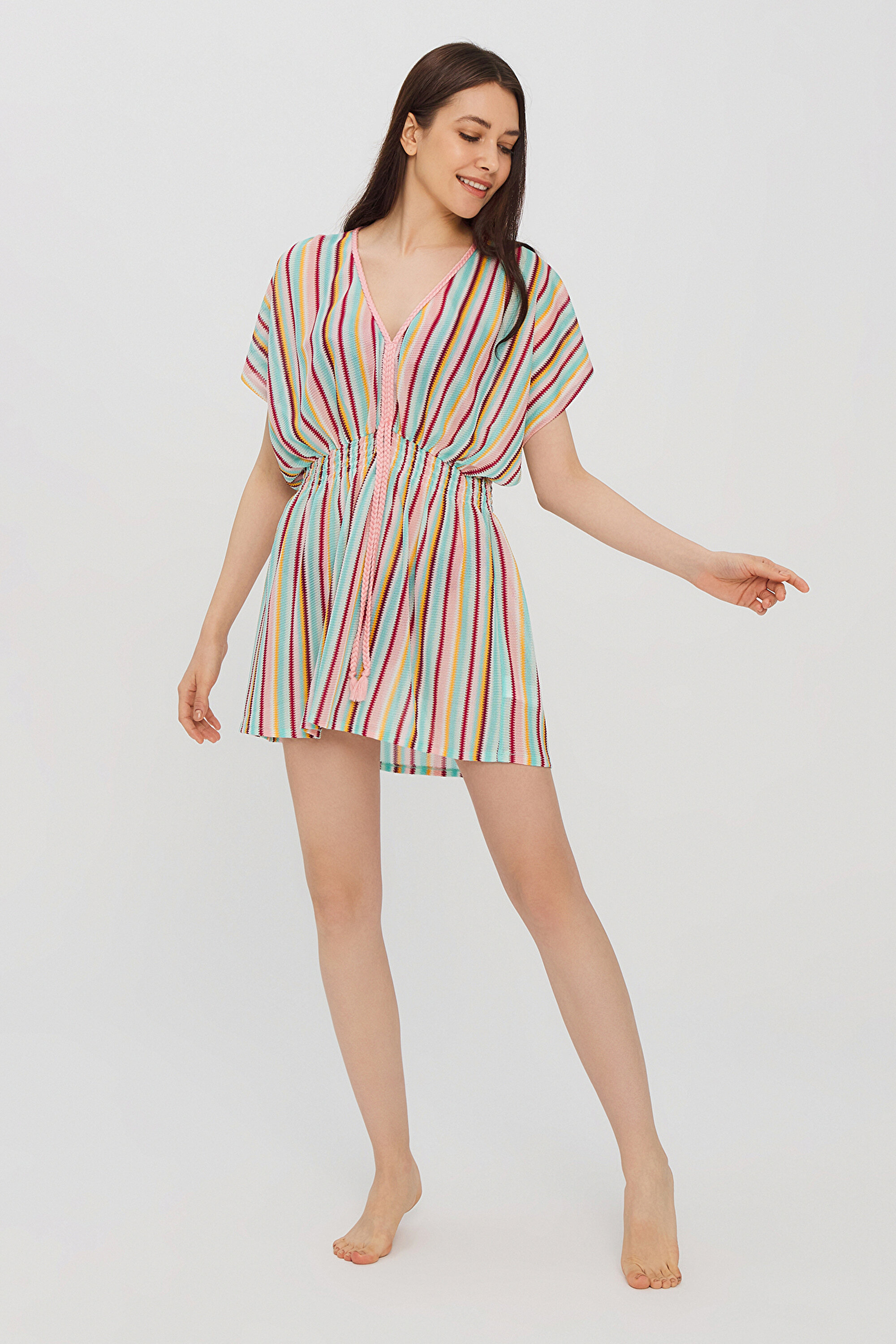 BRAIDED KAFTAN, L, MIX
