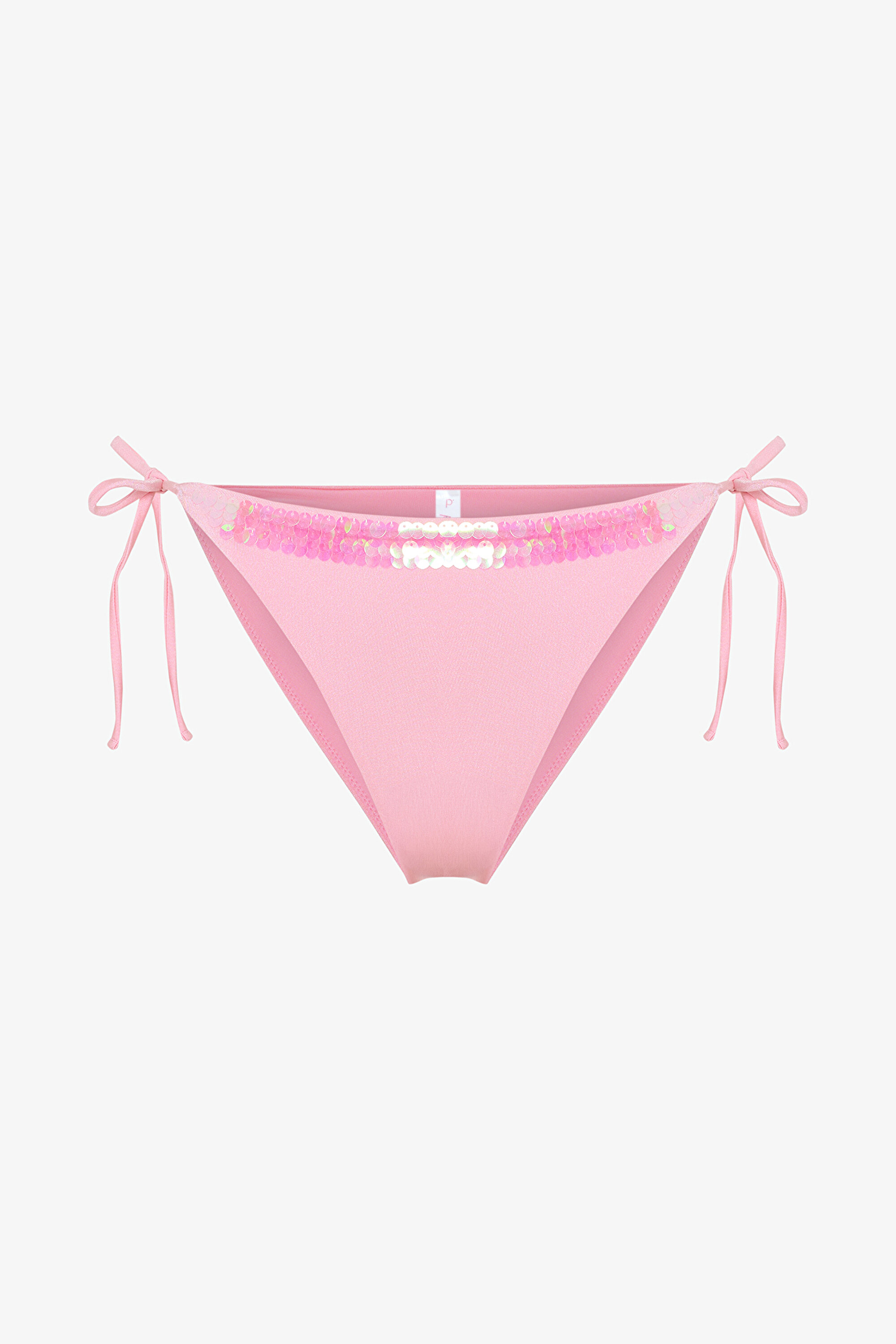 SEQUIN BIKINI BOTTOM, 34, PN56 PEMBE