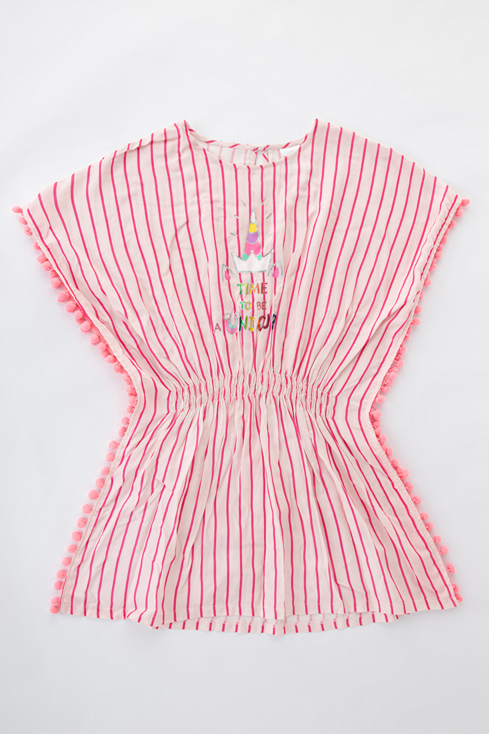 GIRLS UNICORN KAFTAN, 112, PP1 PEMBE