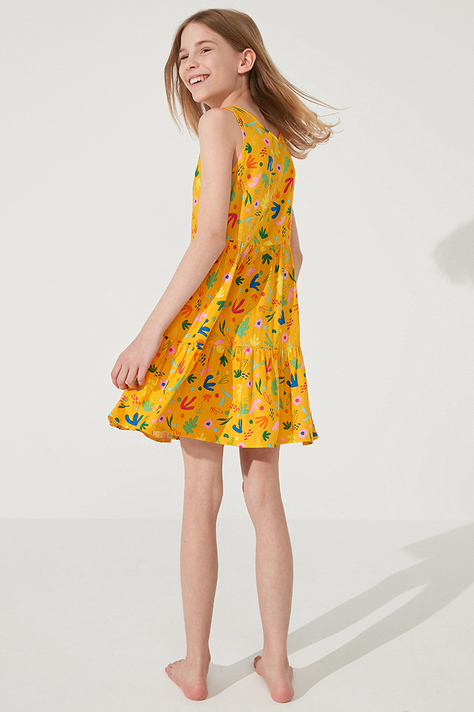 TEEN CUTE PRINTED ELBISE, 11-12, MIX MIX
