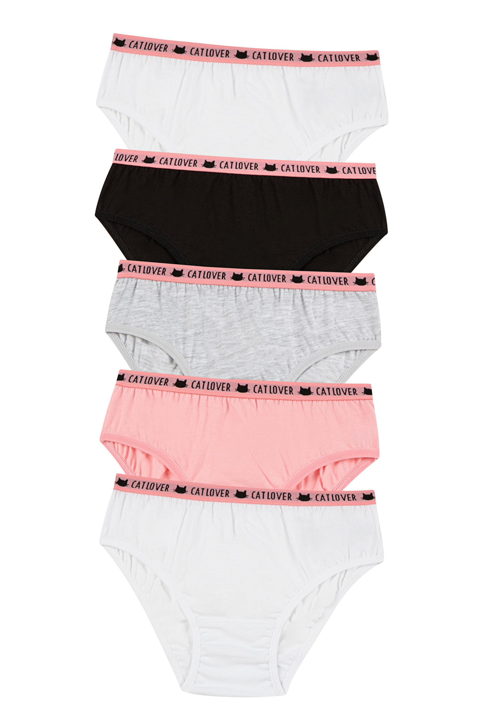 GIRLS CAT LOVER 5LI SLIP, 3-4, MIX MIX