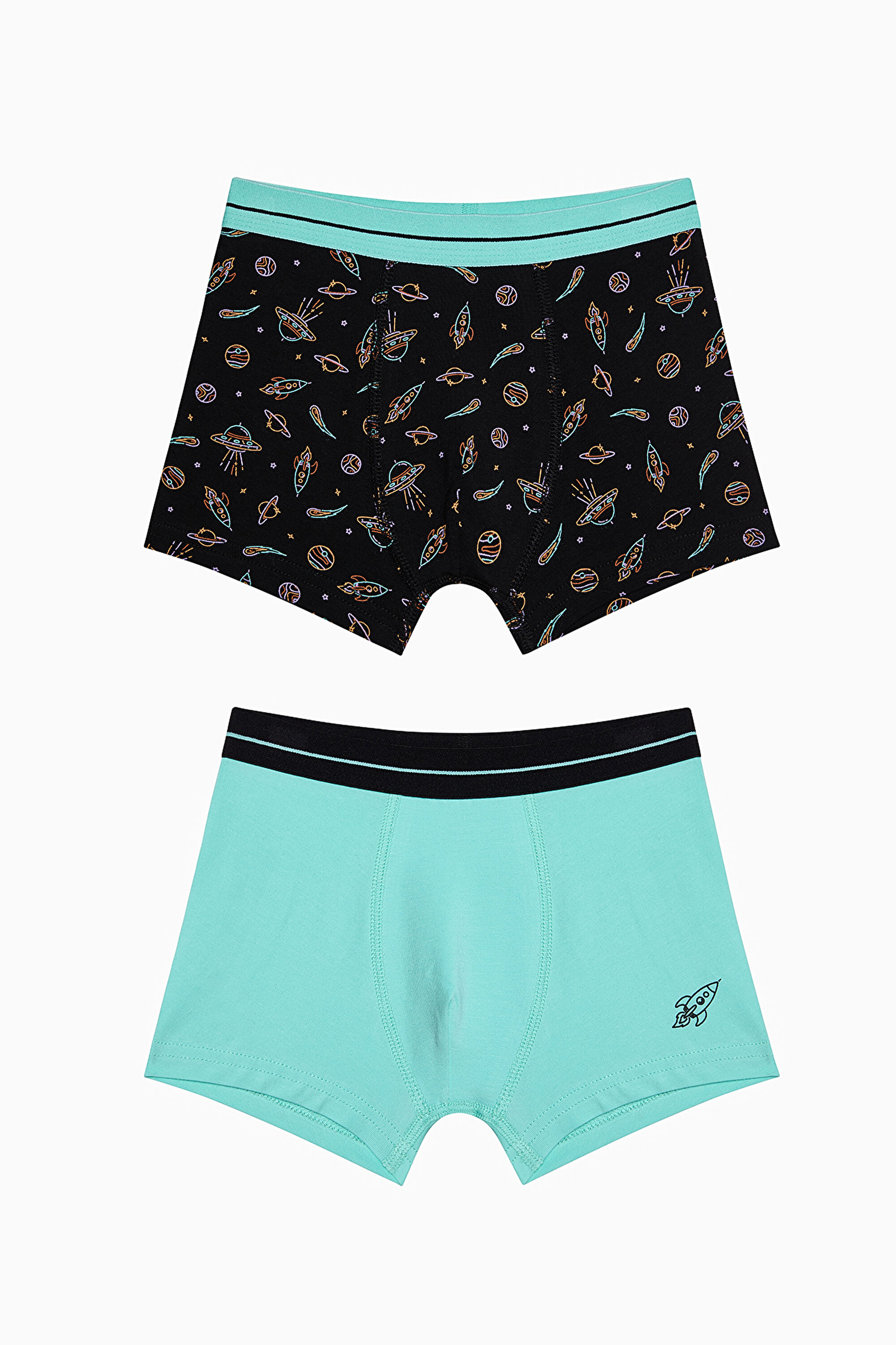 B.BUBBLE 2 PACK BOXER, 11-12, MIX MIX