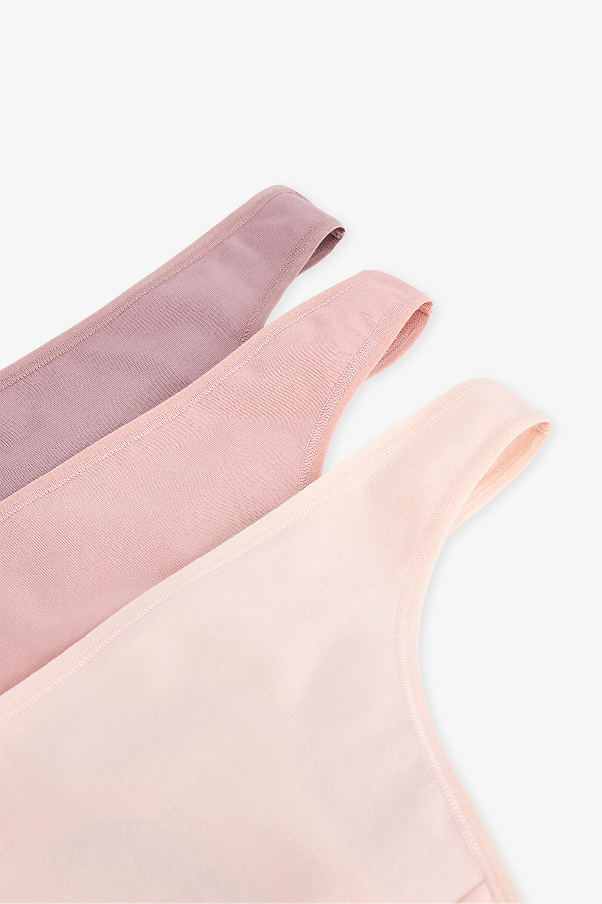 Renkli Deep Clay 3'lü Pamuklu Tanga Külot PL72PROX26IY-MIX - Çok
