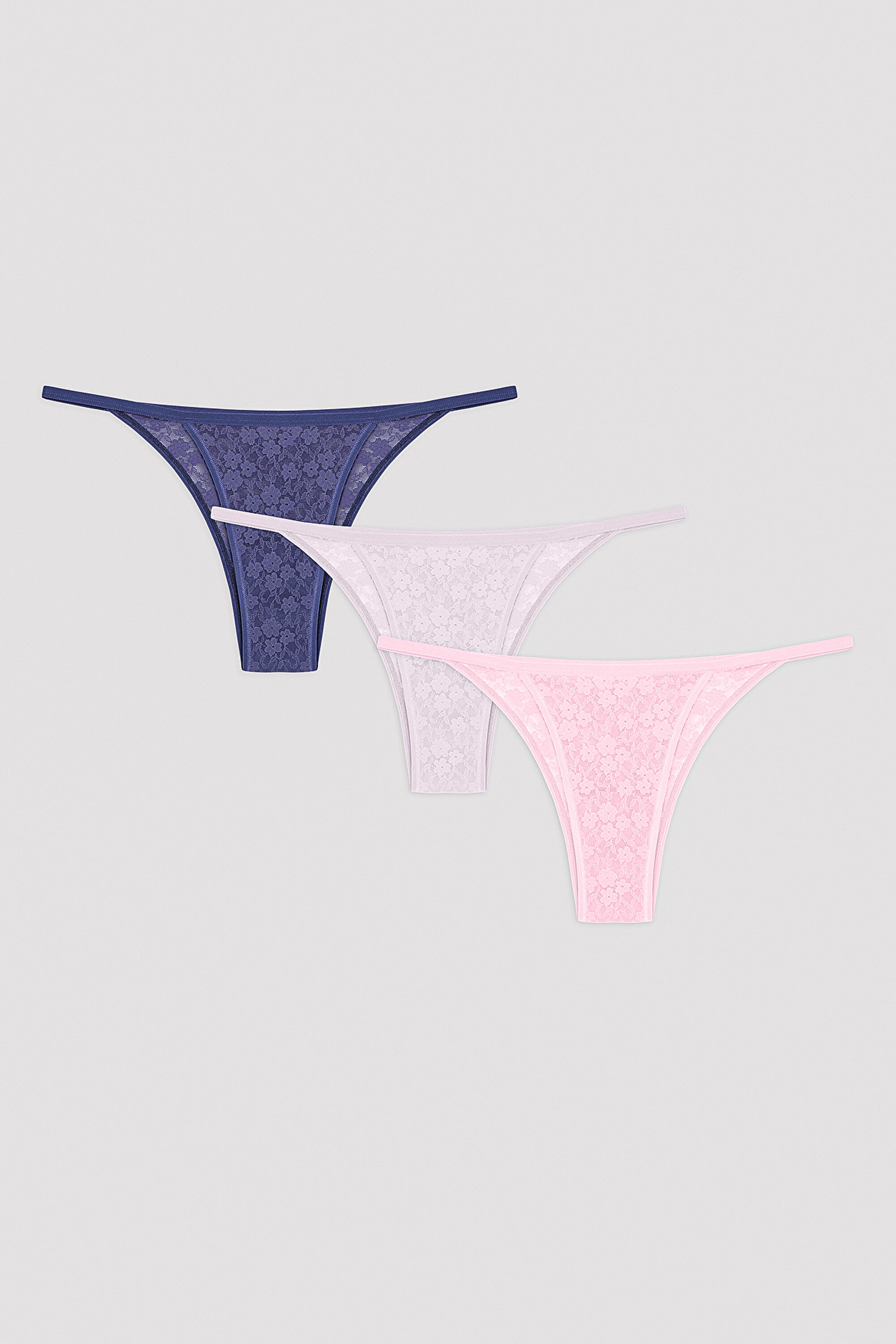 LILAC LACE 3LU BRAZILIAN, L, MIX MIX