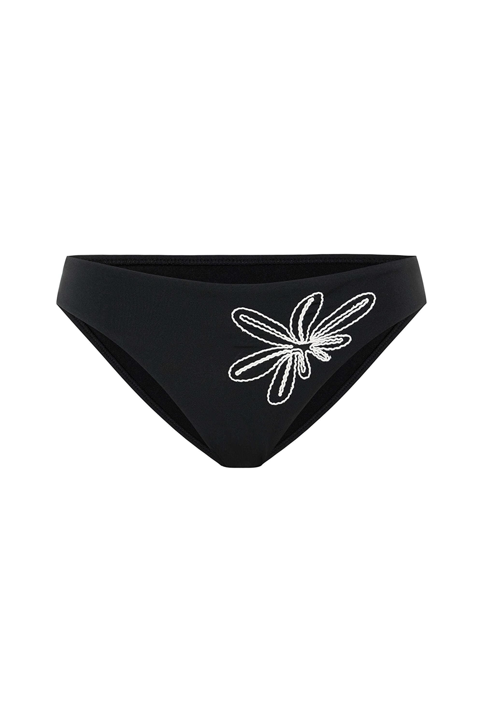 EMBROIDERY SLIP BOTTOM, 34, BK5 SİYAH