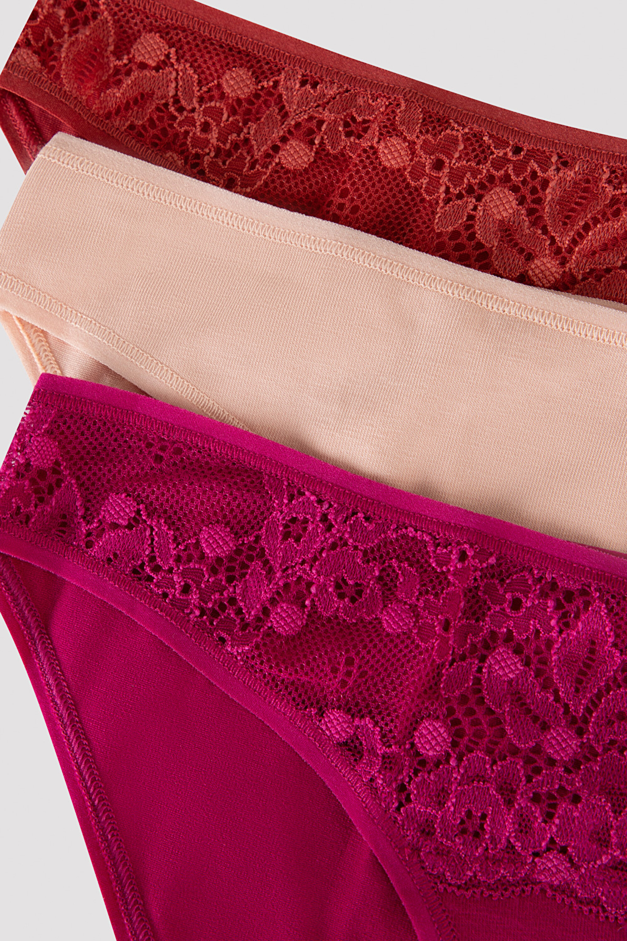 HOT SUMMER LACY DEATILED 3LU, L, MIX MIX