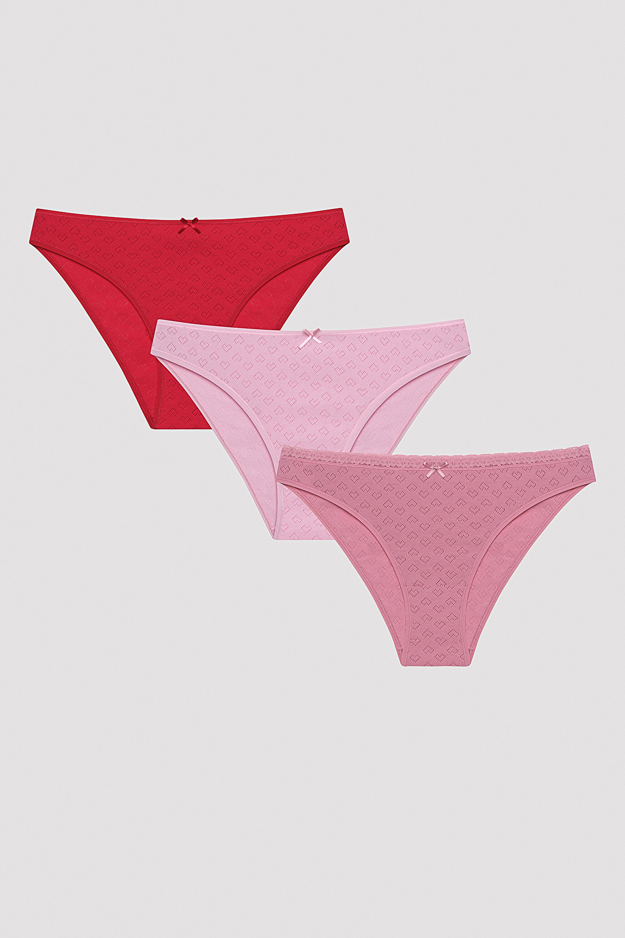 HEART 3LU POINTEL SLIP, L, MIX MIX