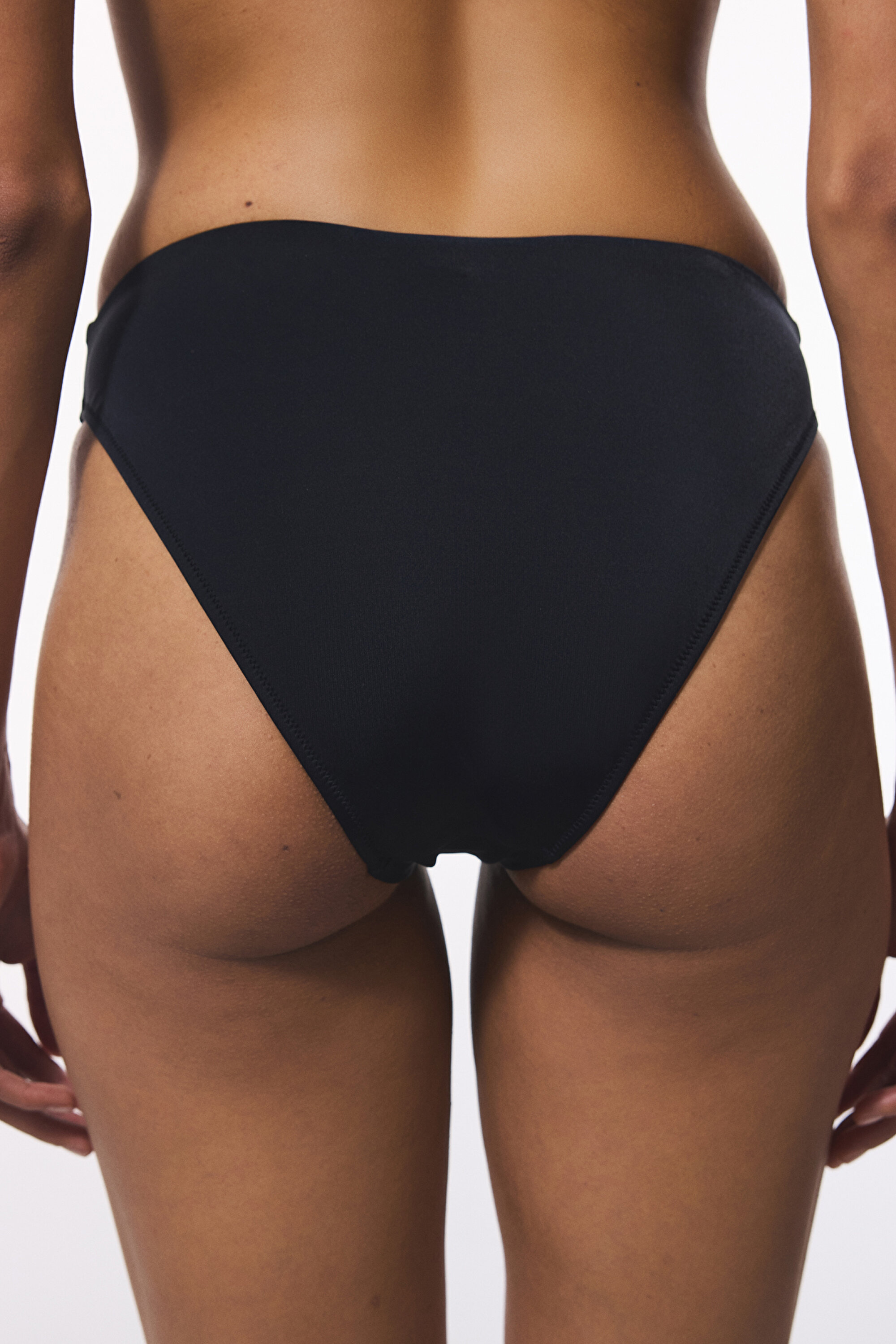 HIGH LEG SLIP BOTTOM, 34, BK5 SİYAH