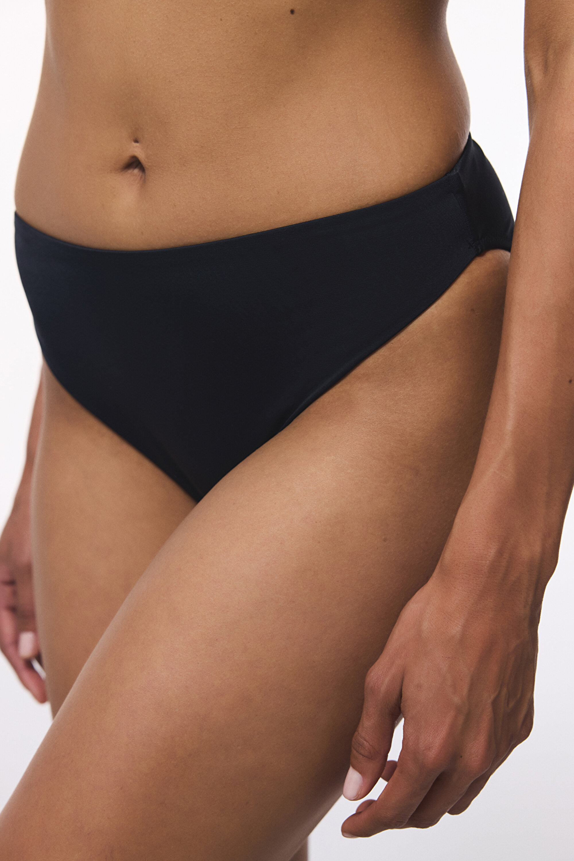 HIGH LEG SLIP BOTTOM, 34, BK5 SİYAH