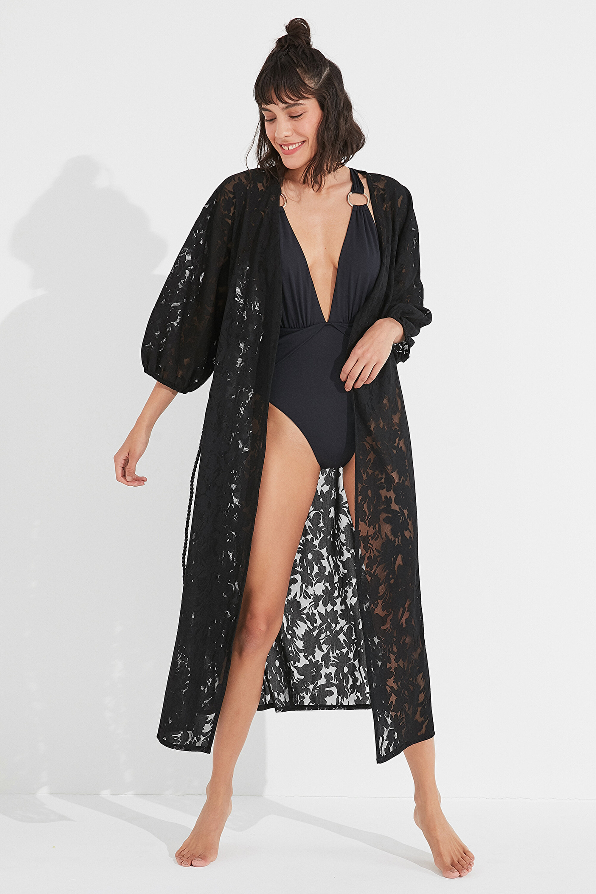 MALIA KIMONO, M/L, BK5 SİYAH