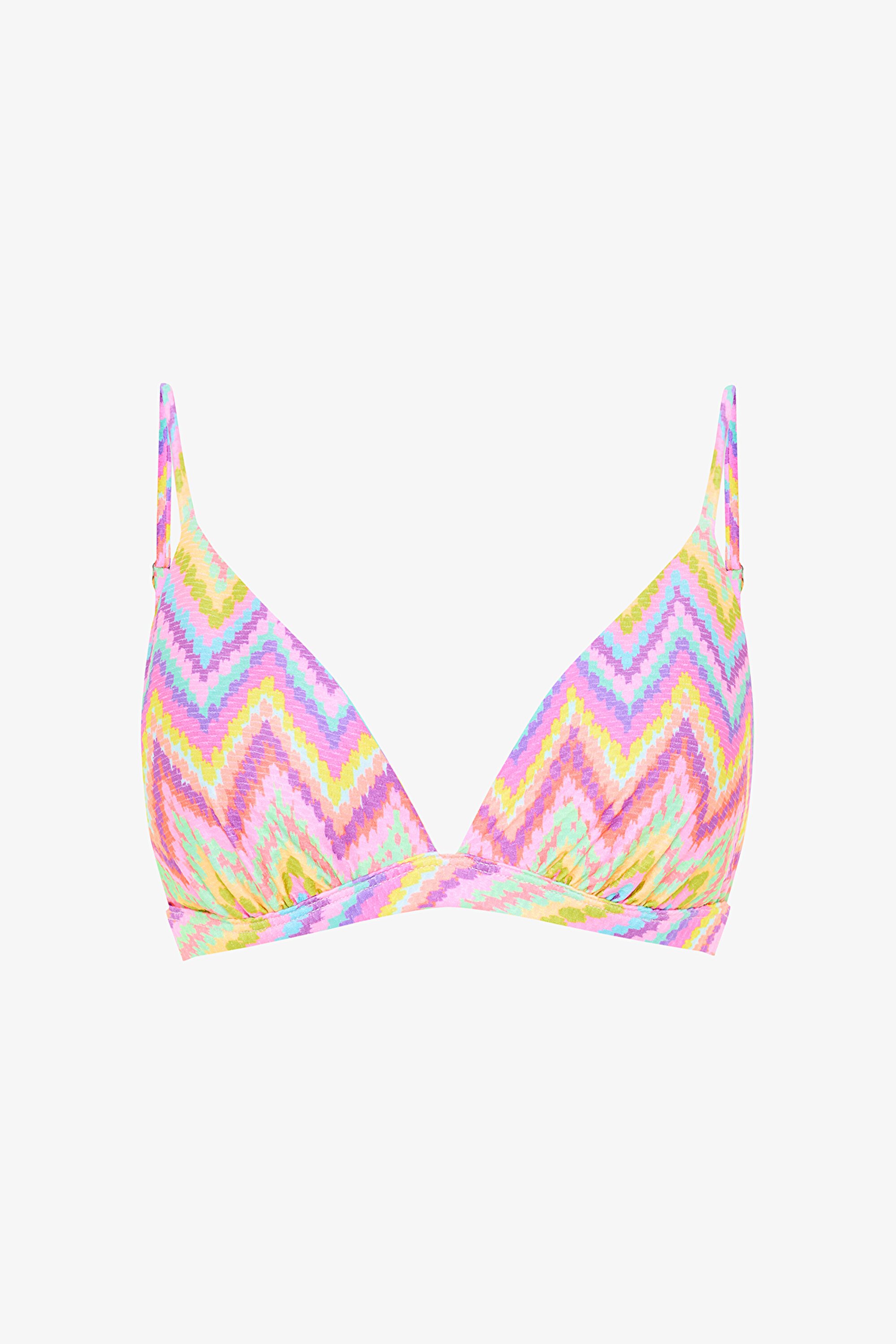 ZIGZAG TRIANGLE FIT TOP, 34, MIX MIX