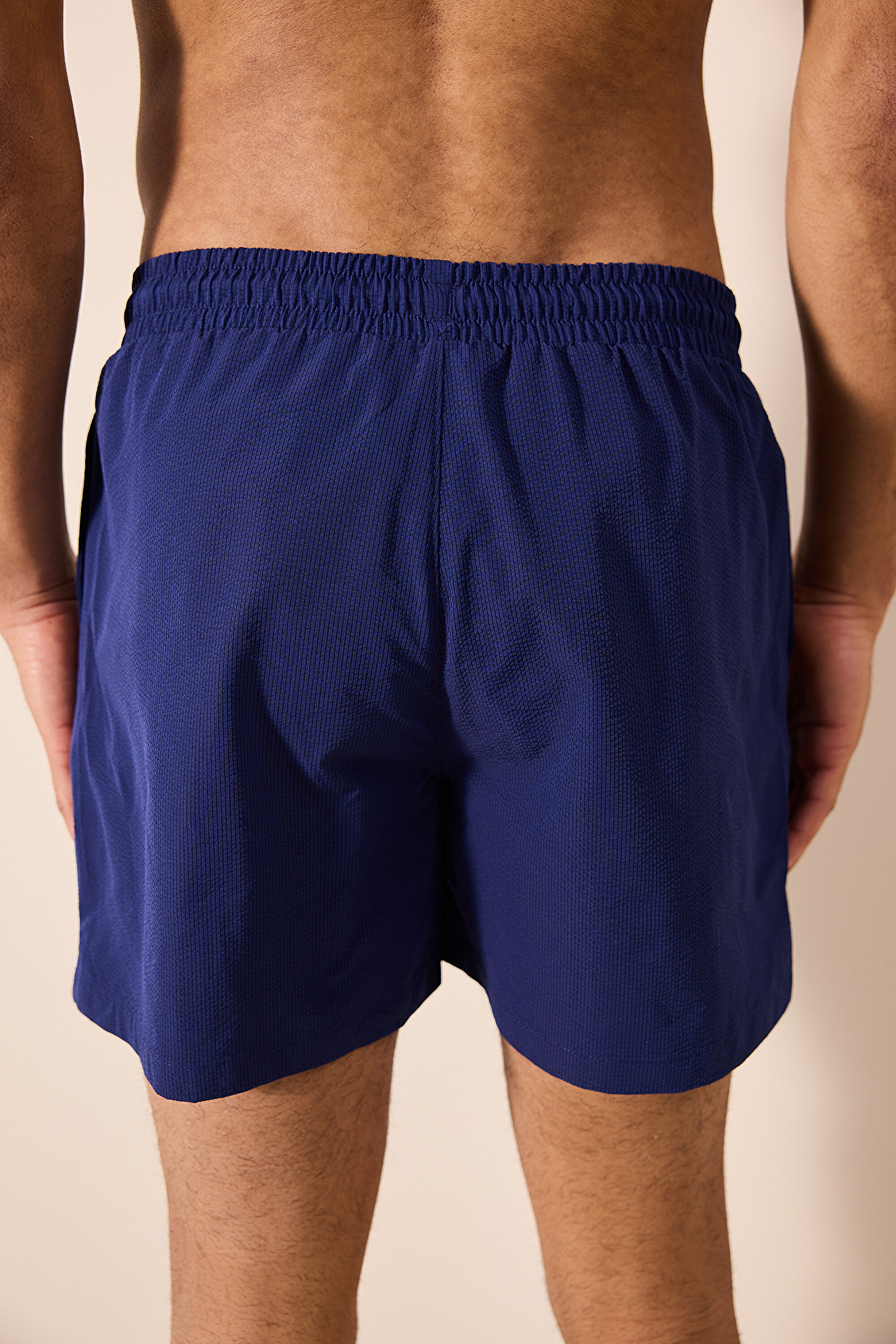 Erkek Navy Stripe Deniz Şortu PLJU0KGY24IY-NV21 - LACIVERT - Penti