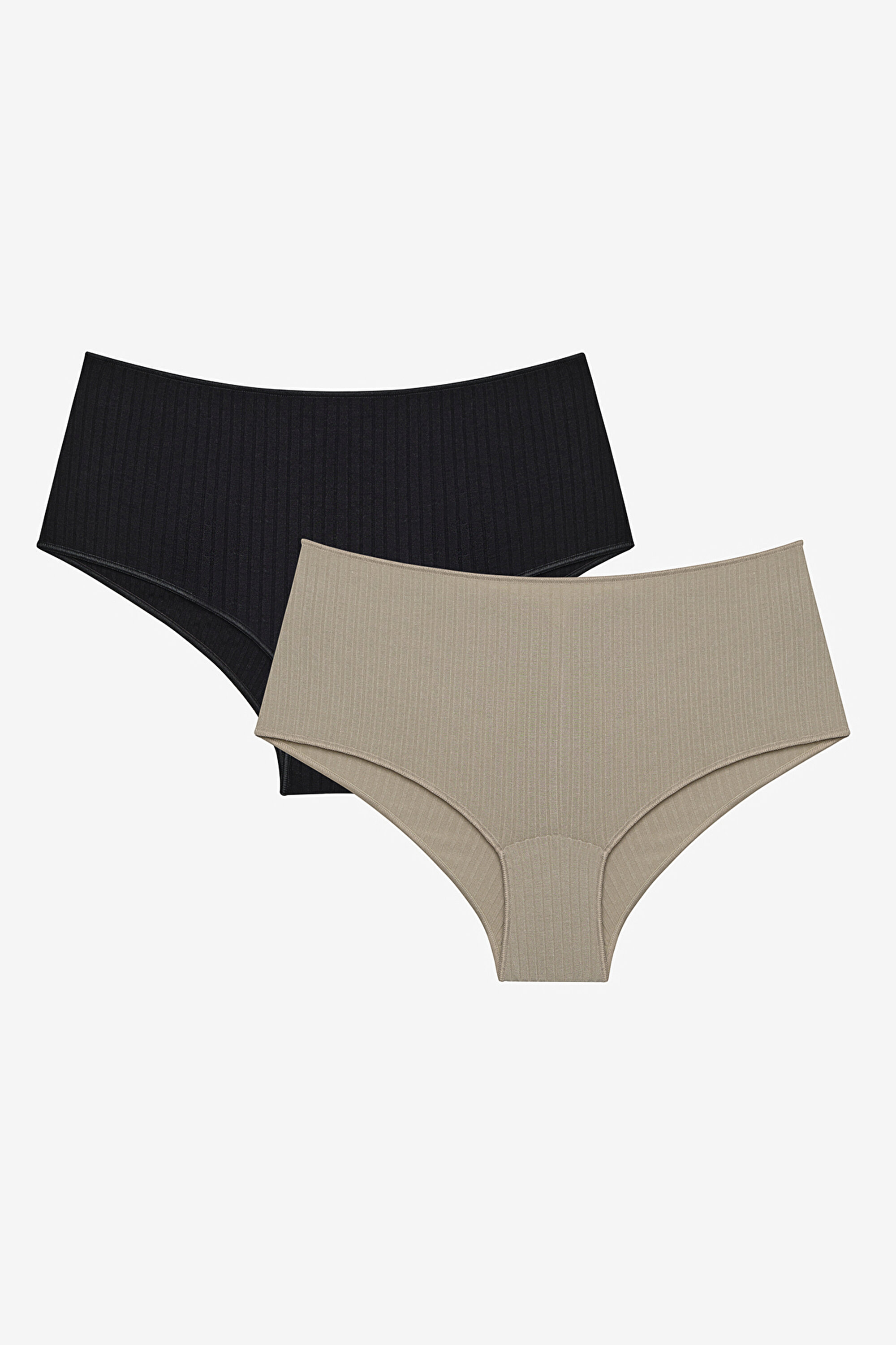 MODAL RIBBED 2LI BOYSHORT, L, MIX MIX