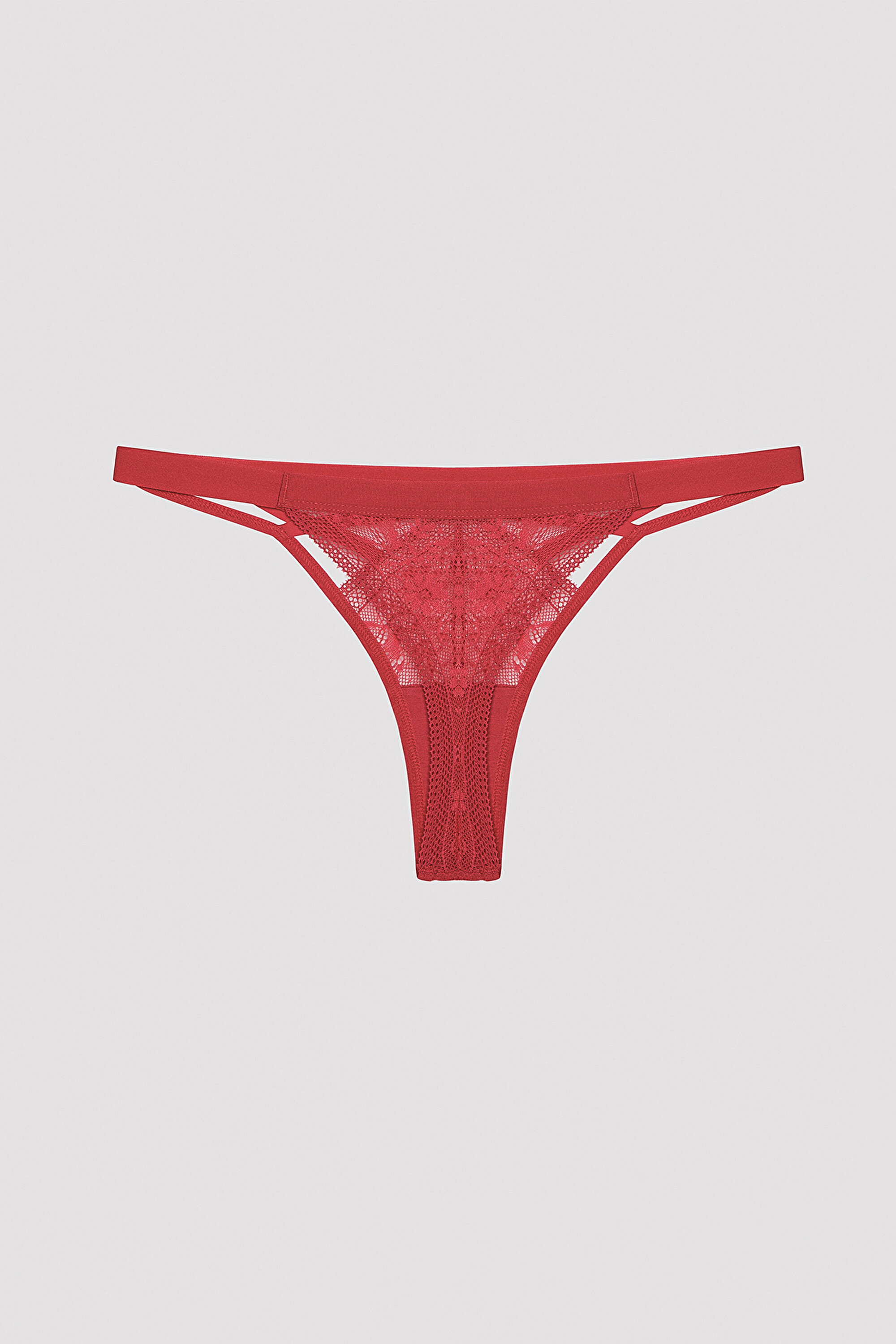 Strap Detailed Thong PLM47IHX23SK-ALM - Red - Penti