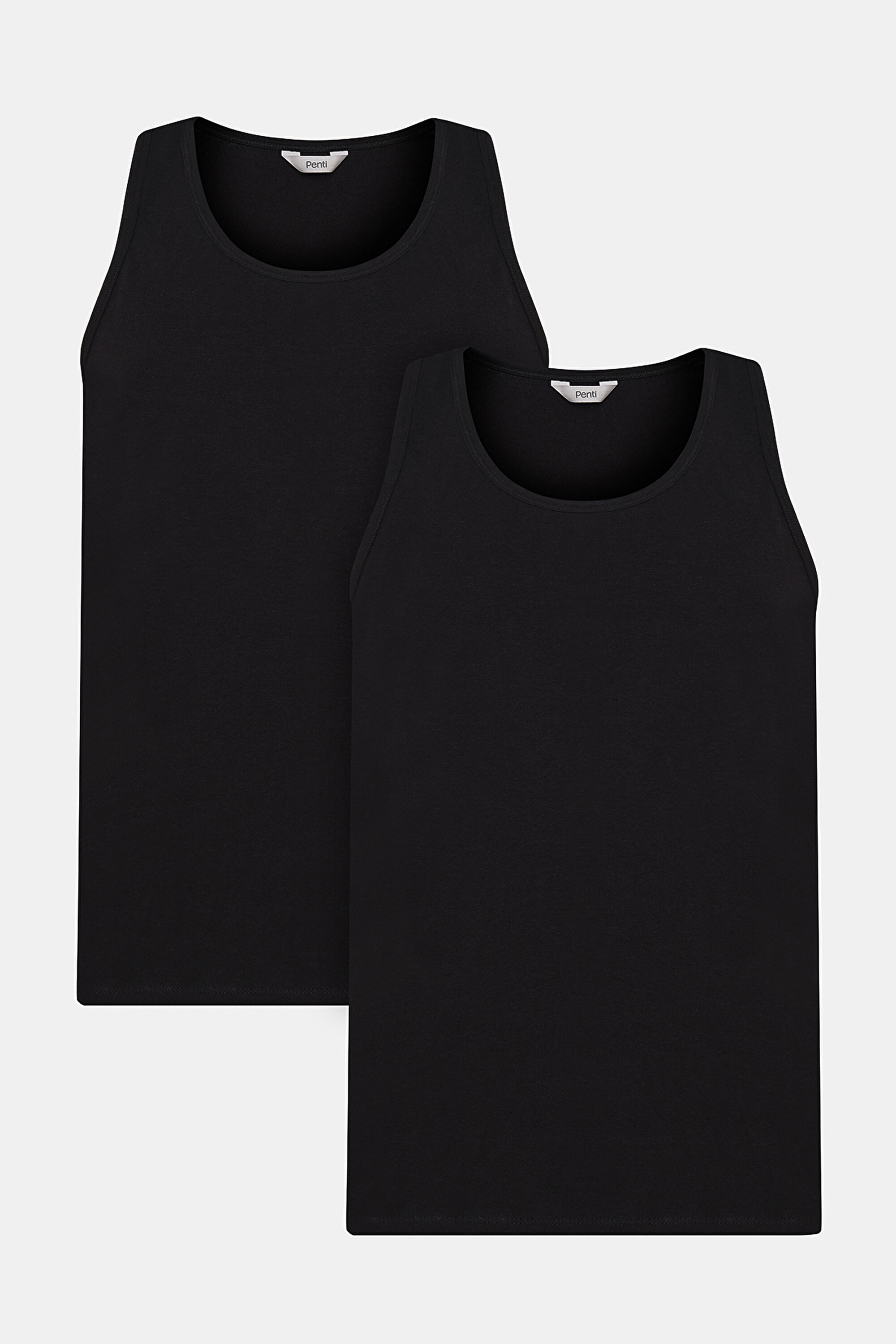 Man Regular 2in1 Black Tank Top PLNE43S724IY-BK3 - SIYAH - Penti
