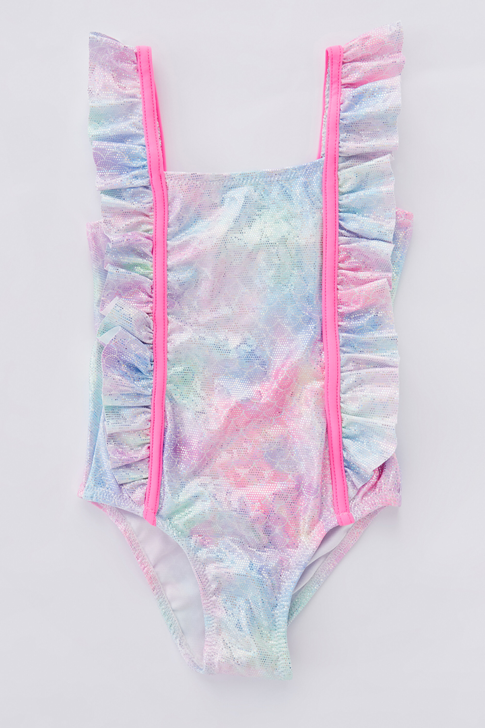 GIRLS SEASHELL SUIT, 112, LP1 AÇIK PEMBE