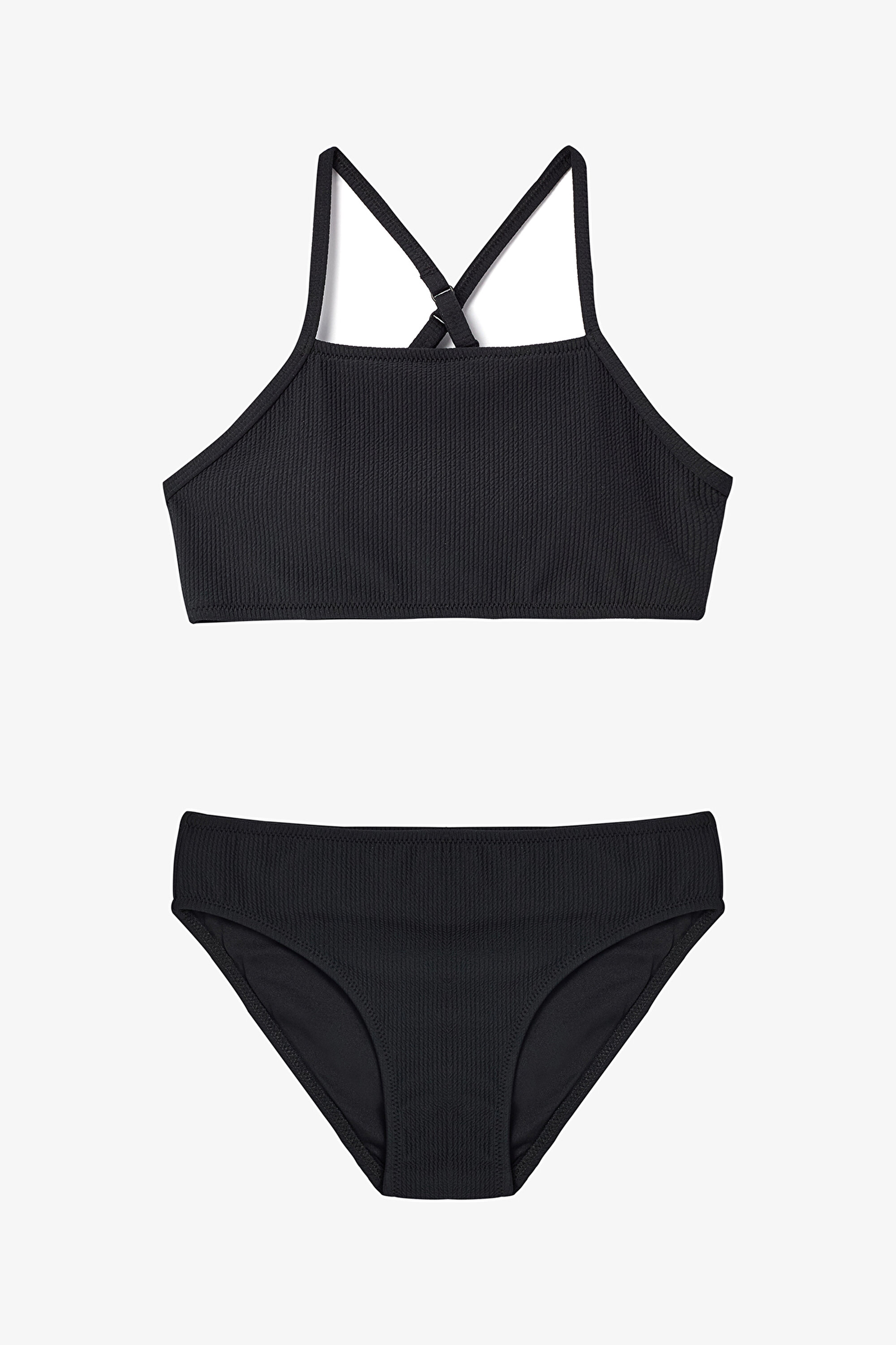 Siyah Genç Kız Black Aida Halter Yaka Bikini Takımı PLSL32J525IY
