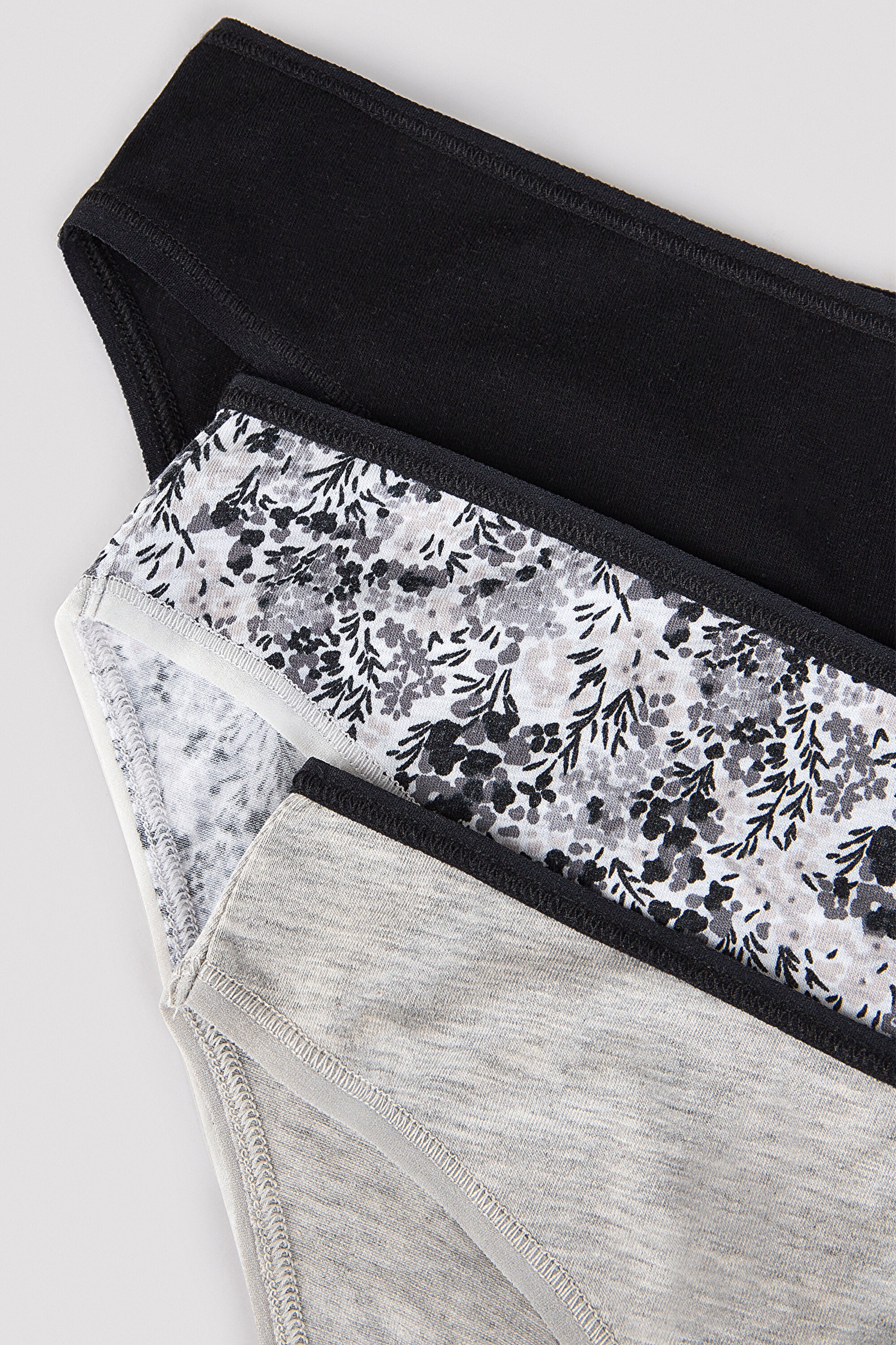 DARK FLORAL 3LU SLIP, L, MIX MIX