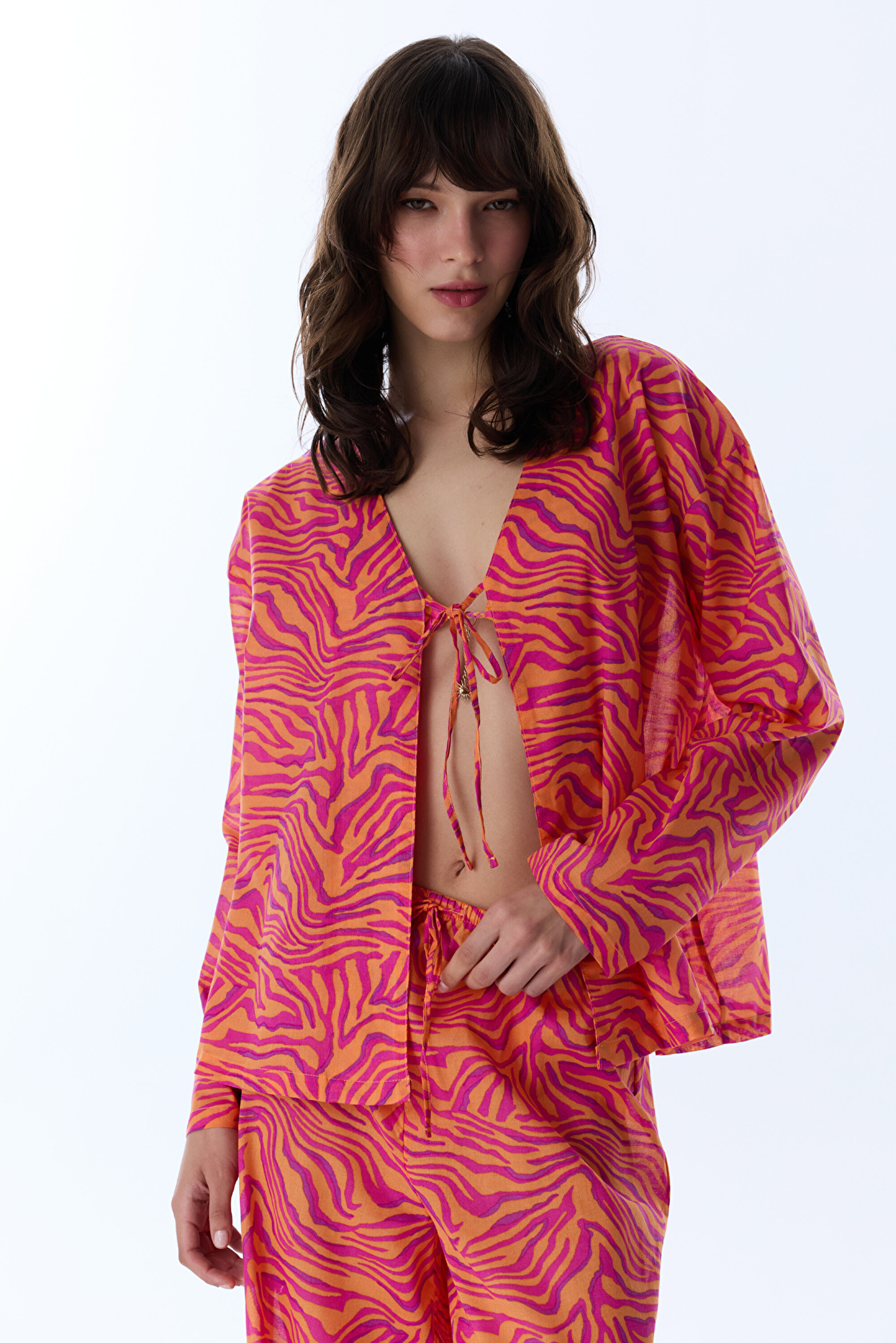 Deila Long-Sleeve Kimono PLU574TO26IY-MIX - MIX - Penti